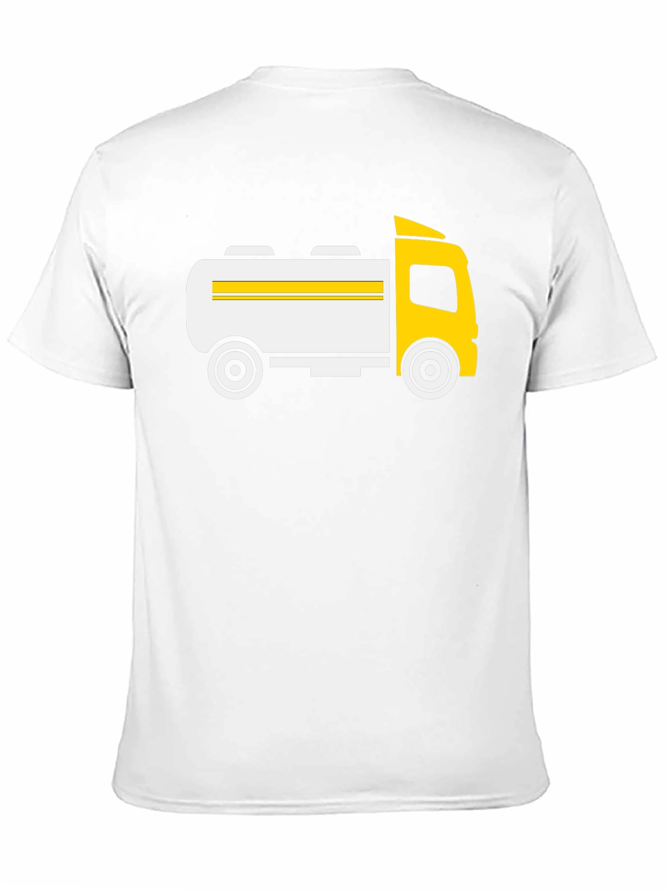 Black Fuel Tanker Truck Graphic T-Shirt - Black view 11