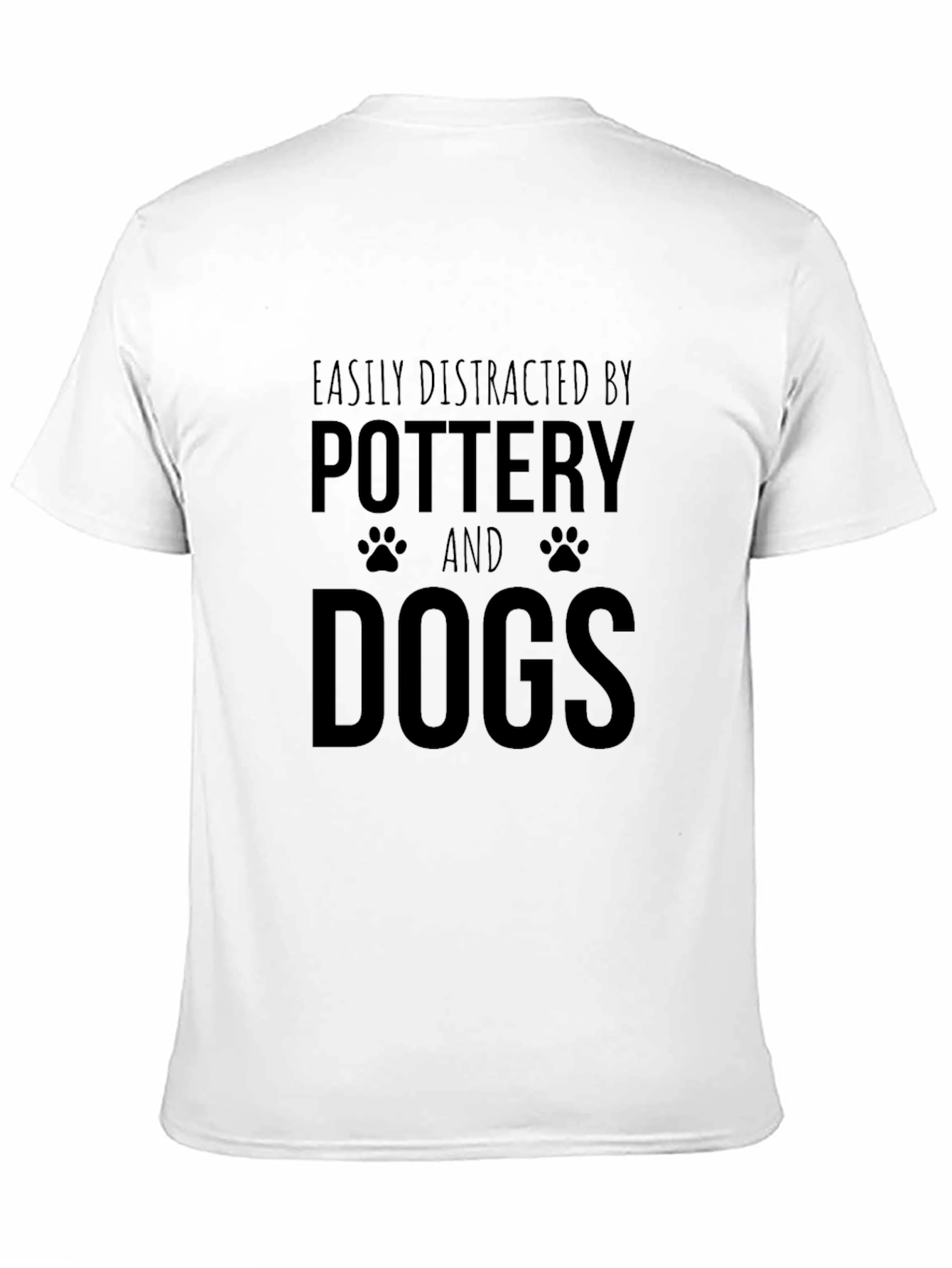 Black Pottery and Dogs Graphic Tee - Black Crew Neck T-Shirt view 11