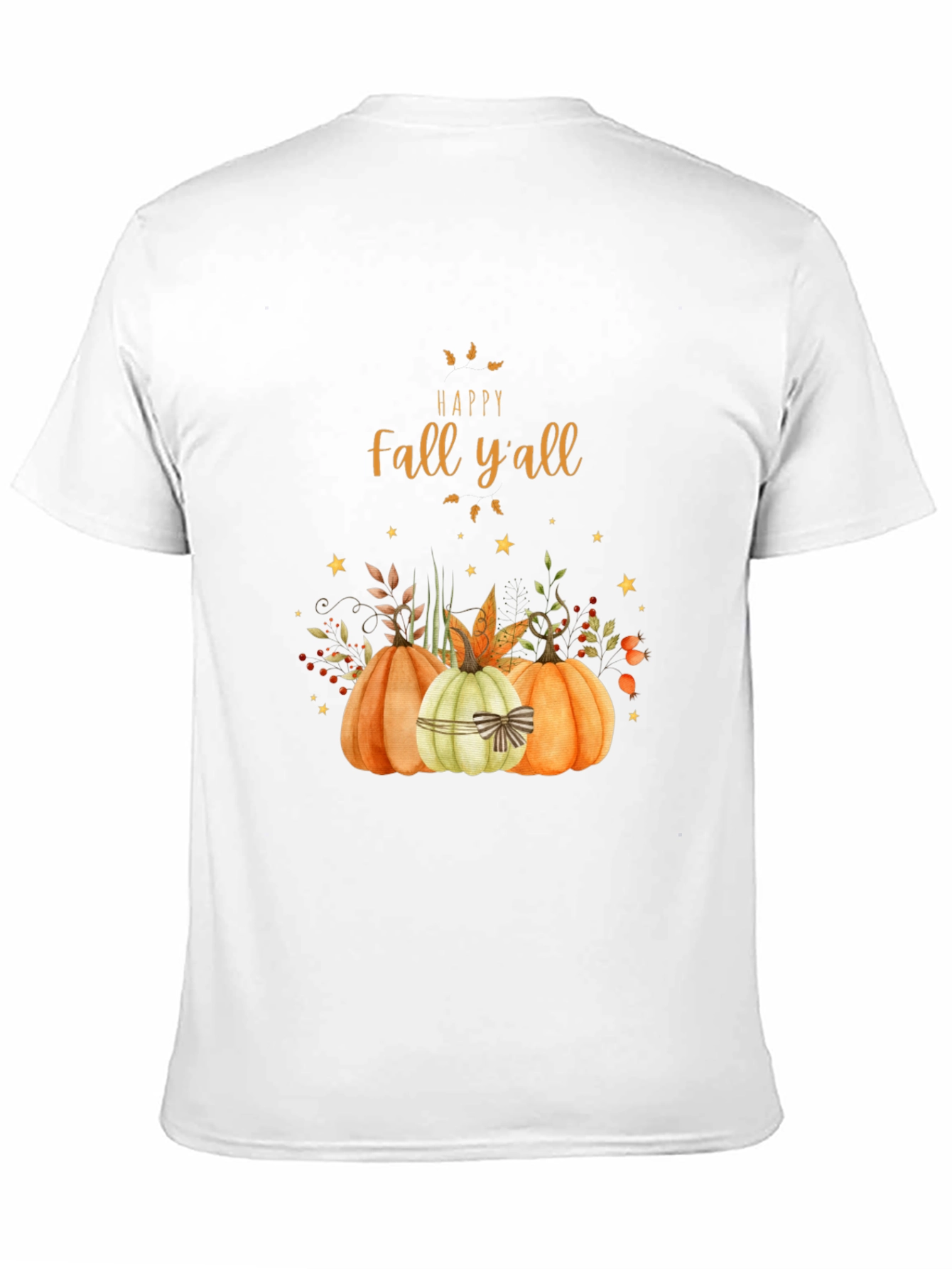 Black Fall Y'all Pumpkin T-Shirt view 11