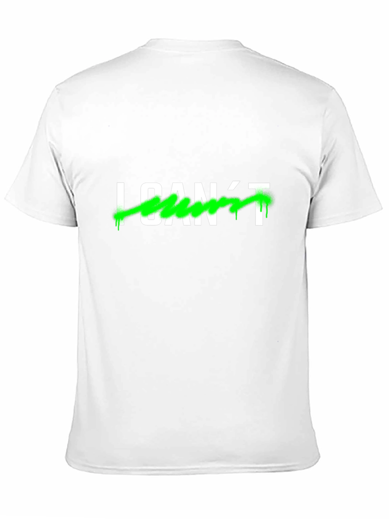 Black I CAN'T Men's Black Graphic T-Shirt view 11