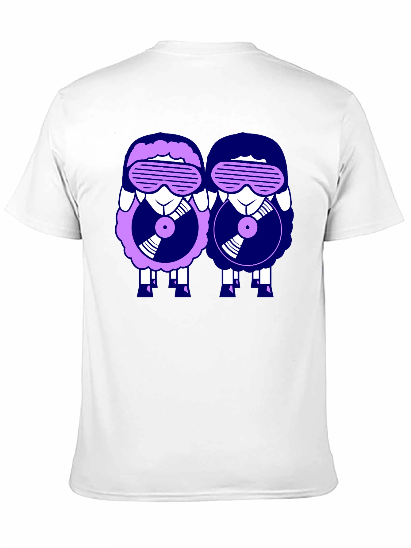 Black Retro Sheep DJ Graphic Tee view 11