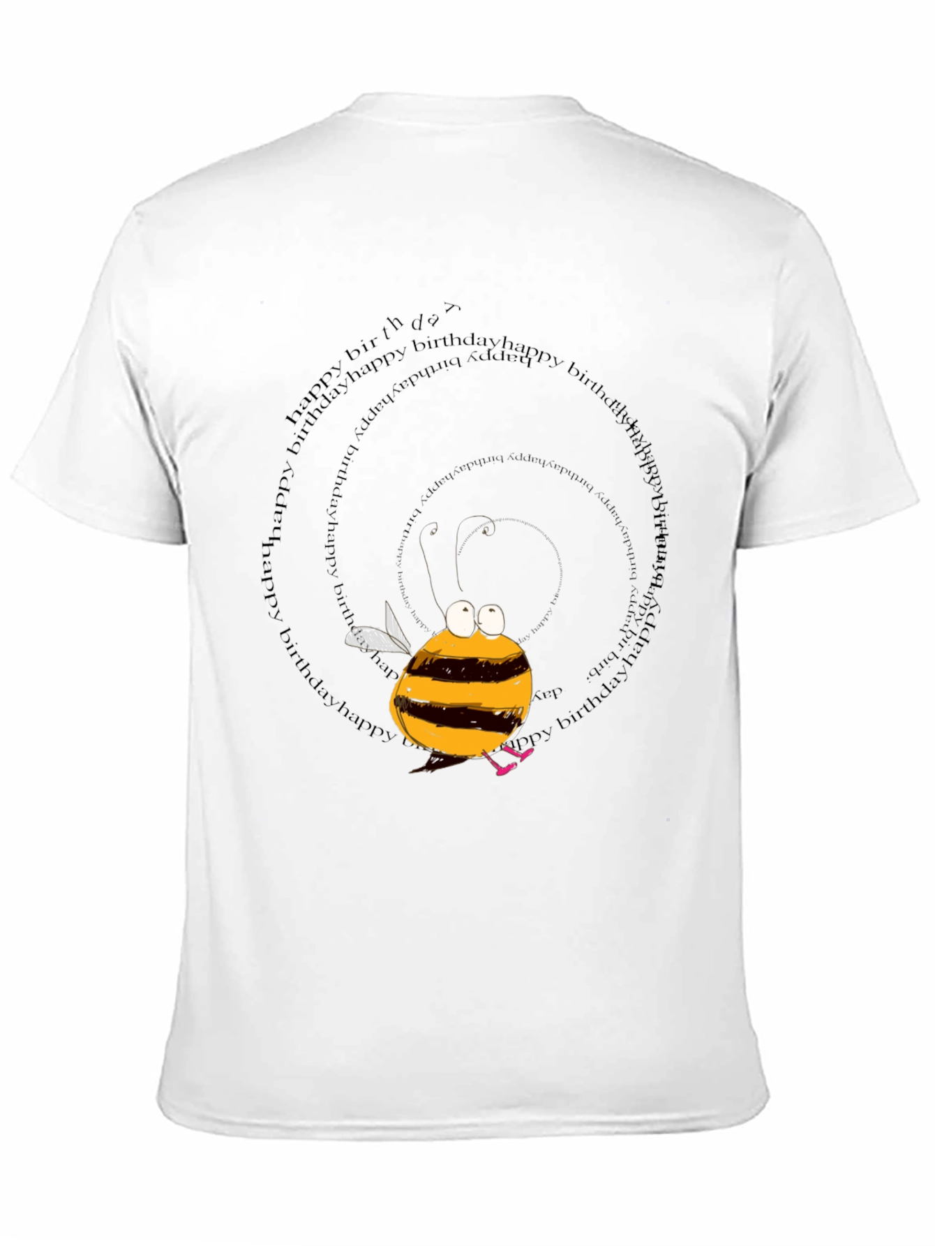 Black Birthday Bee Graphic T-Shirt view 11