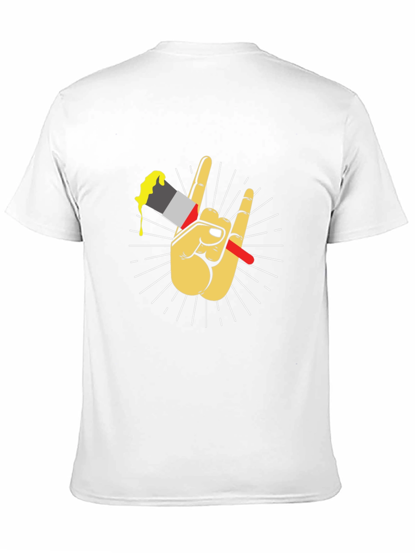 Black Paint Rock T-Shirt, Graphic Tee view 11