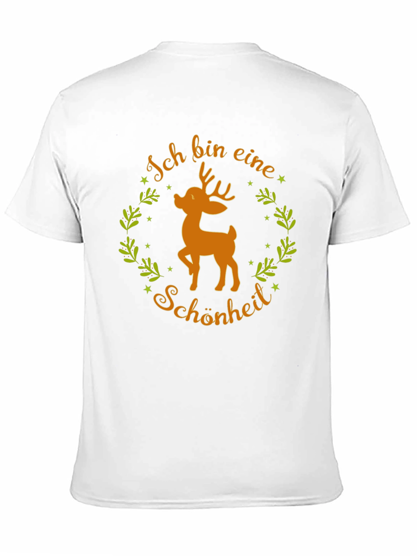 Black Ich bin eine Schönheit Deer Graphic Tee view 11