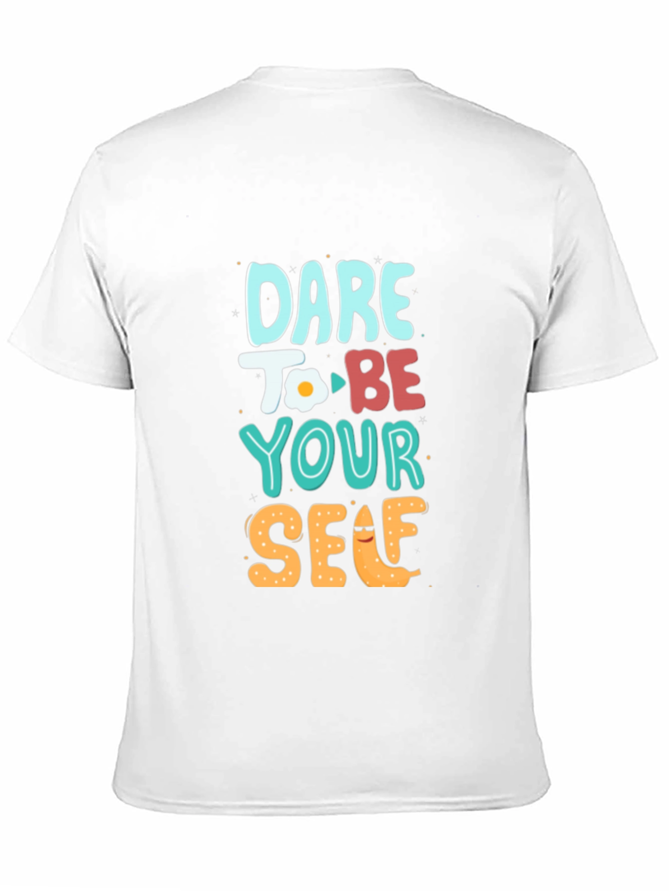 Black Dare to Be Yourself Graphic Tee - Black view 11