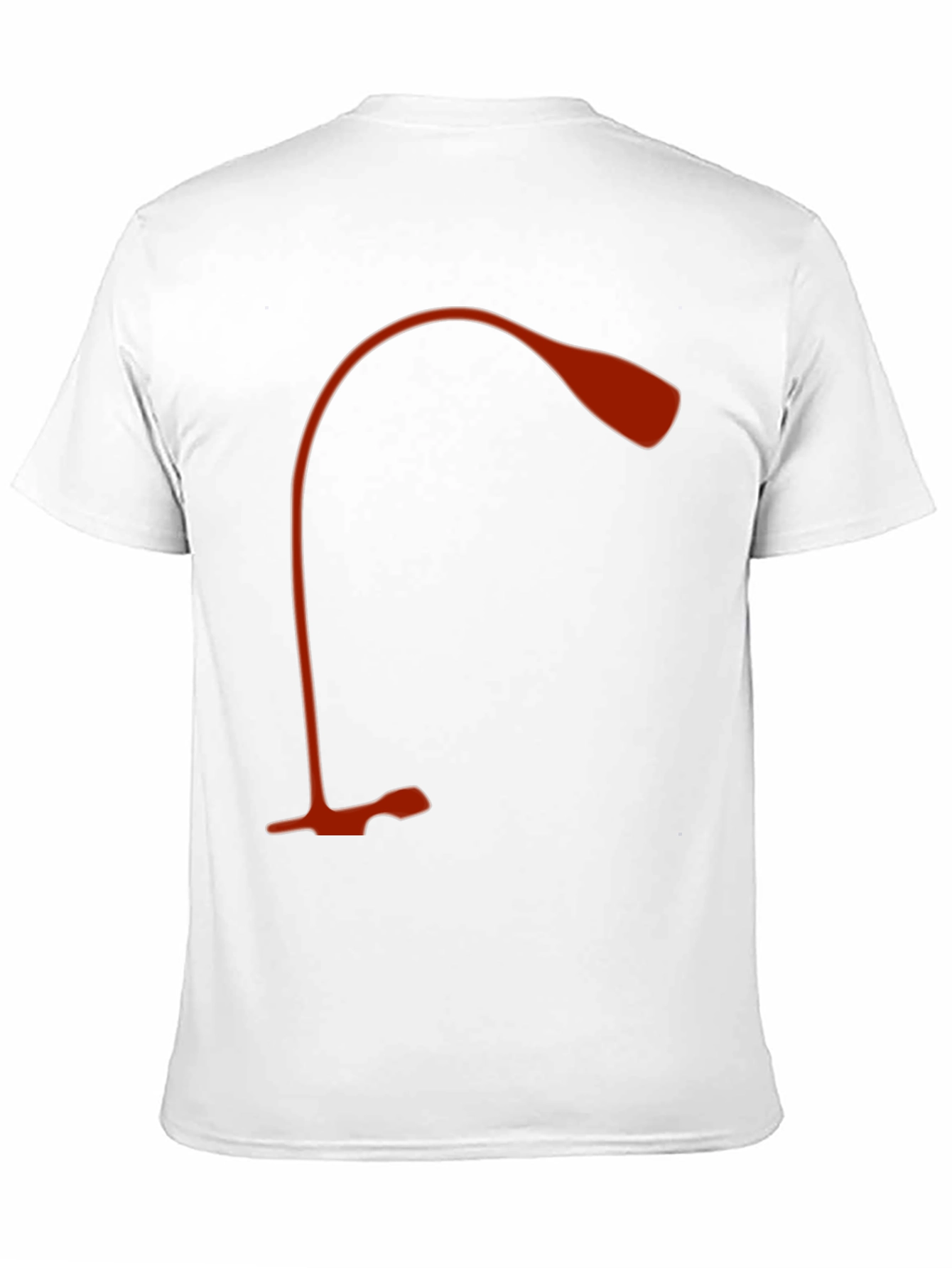 Black Modern Desk Lamp Graphic Tee - Black Cotton Shirt view 11