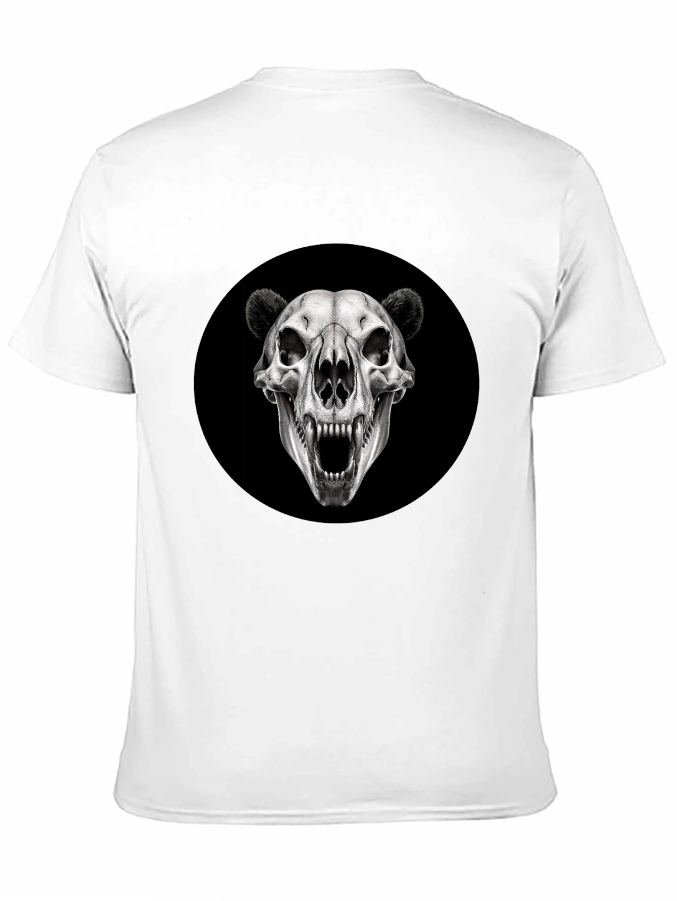 Black Bear Skull Graphic Black T-Shirt view 11