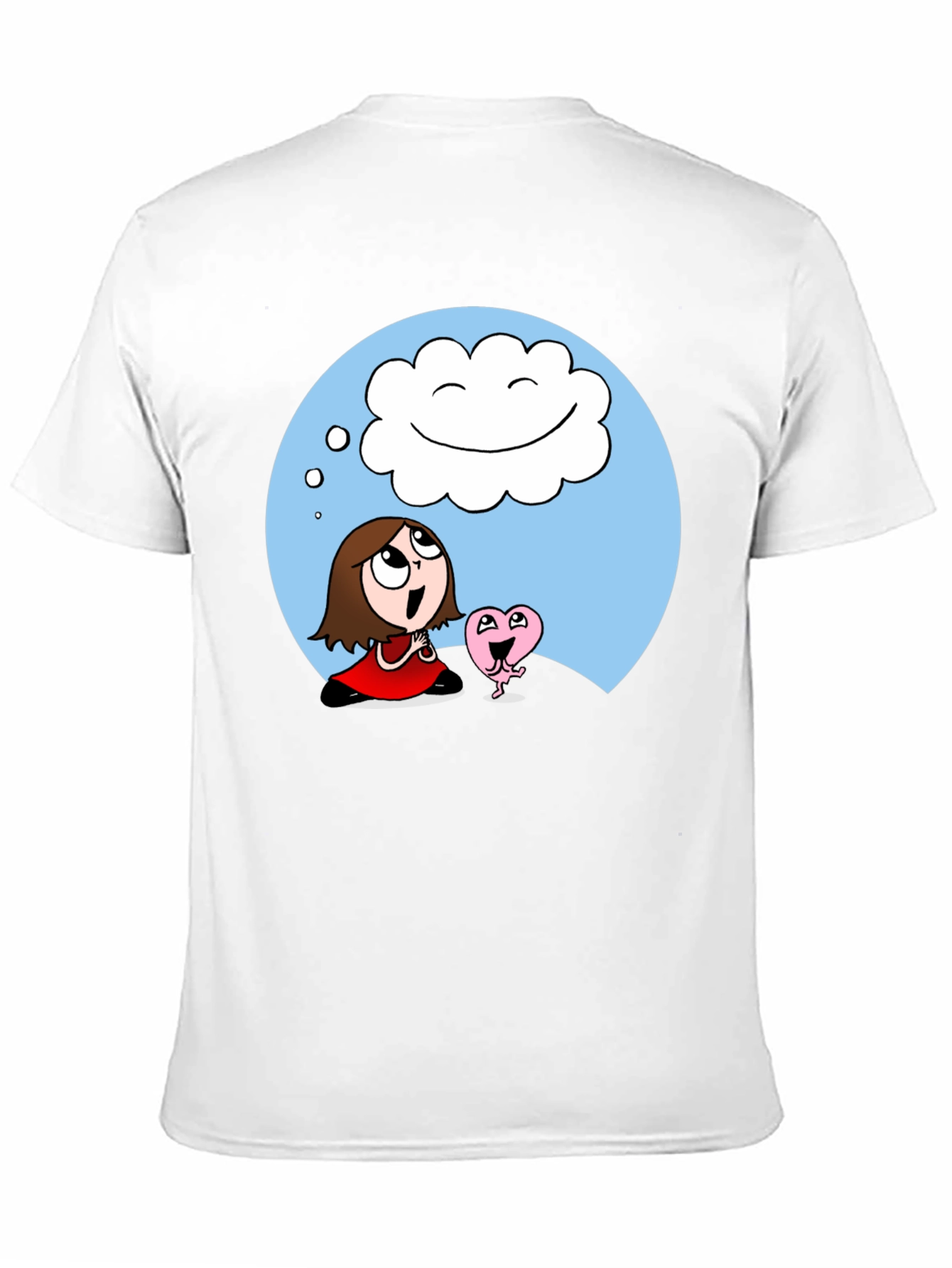 Black Dreamy Cartoon Graphic T-Shirt view 11