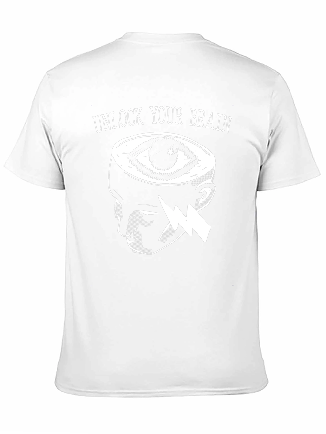 Black Unlock Your Brain T-Shirt view 11