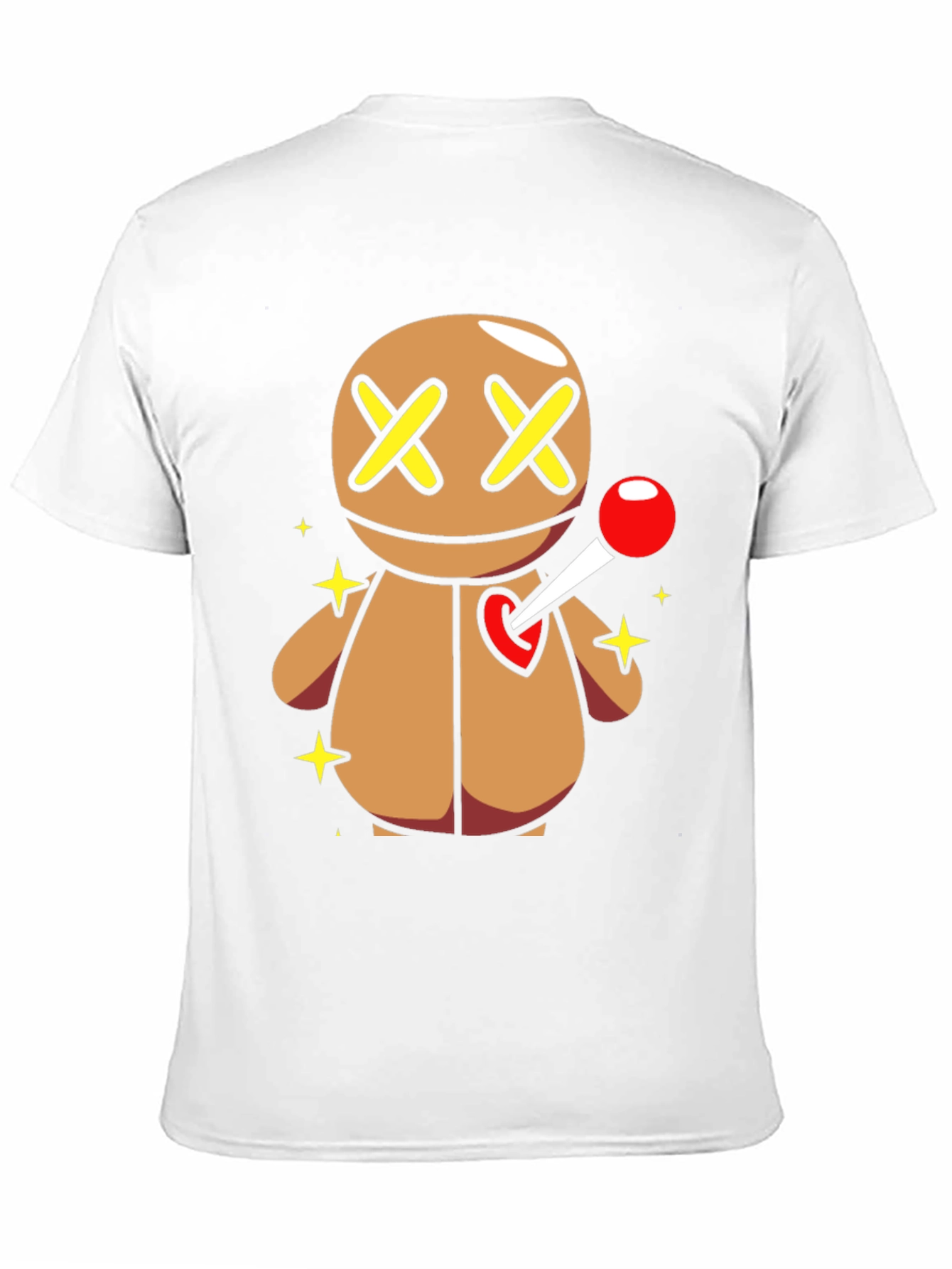 Black Voodoo Doll Graphic Tee - Novelty T-Shirt view 11
