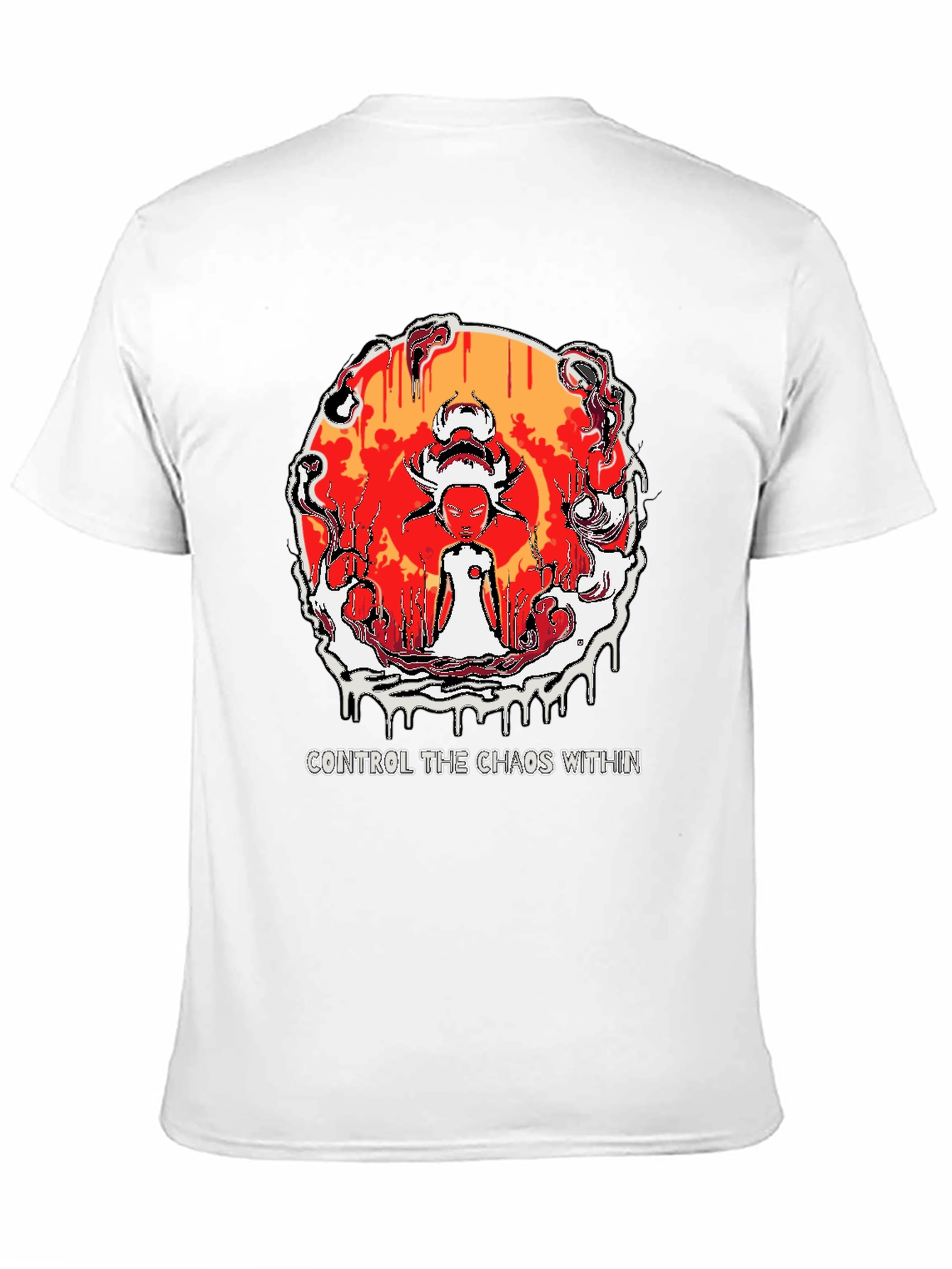 Black Control the Chaos Within Graphic Tee view 11