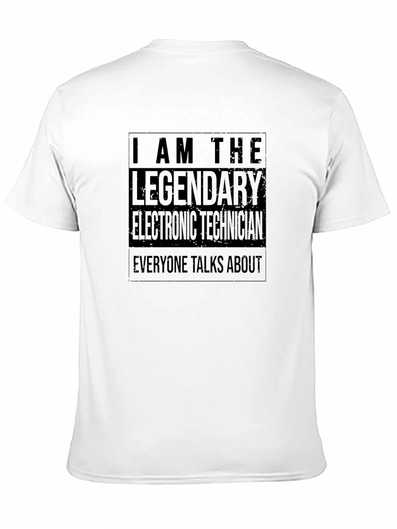Black Legendary Electronic Technician Graphic T-Shirt view 11