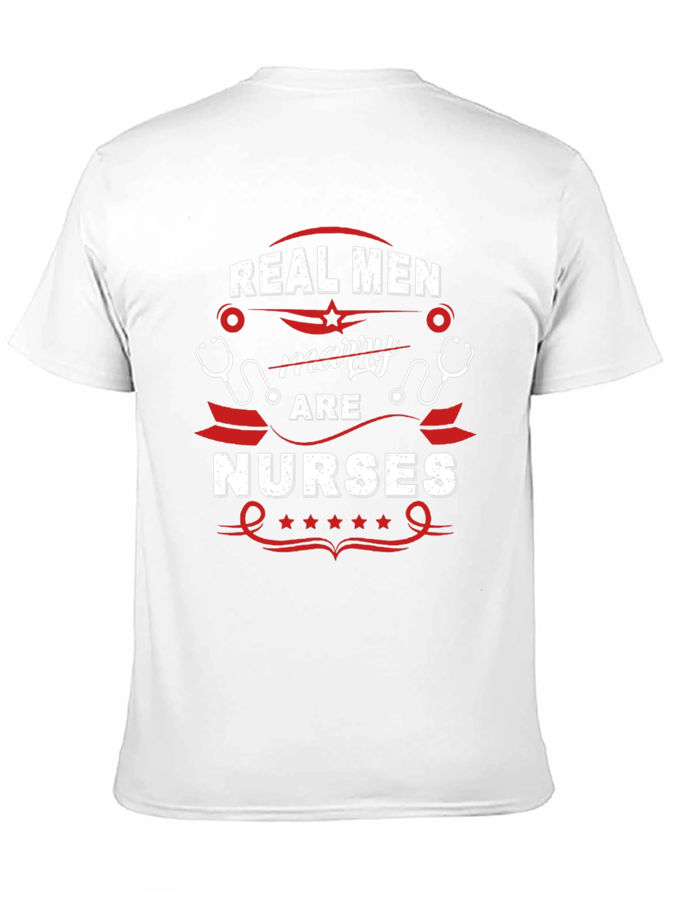 Black Real Men Marry Nurses Graphic T-Shirt view 11