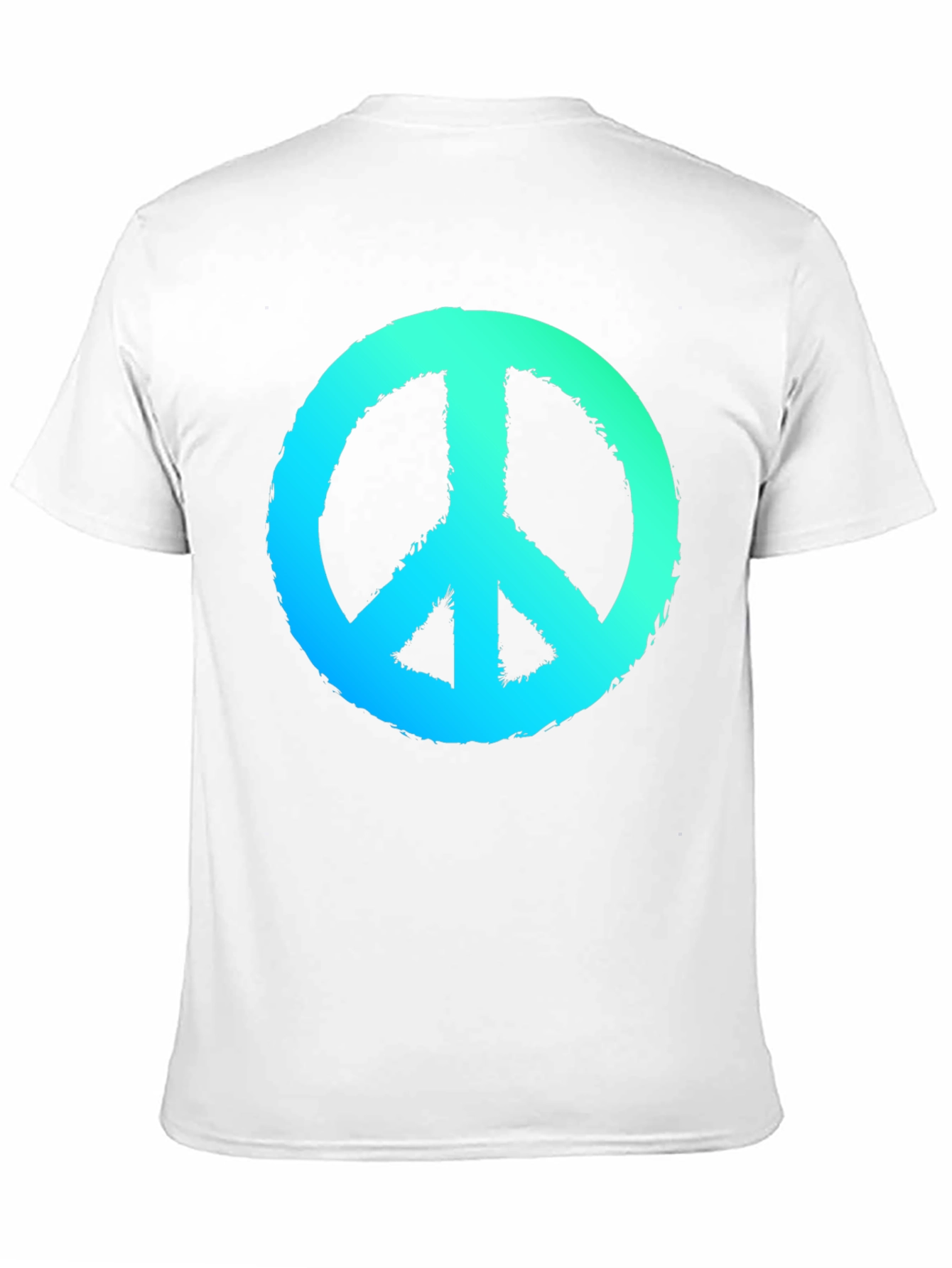 Black Peace Sign Graphic Black T-Shirt view 11