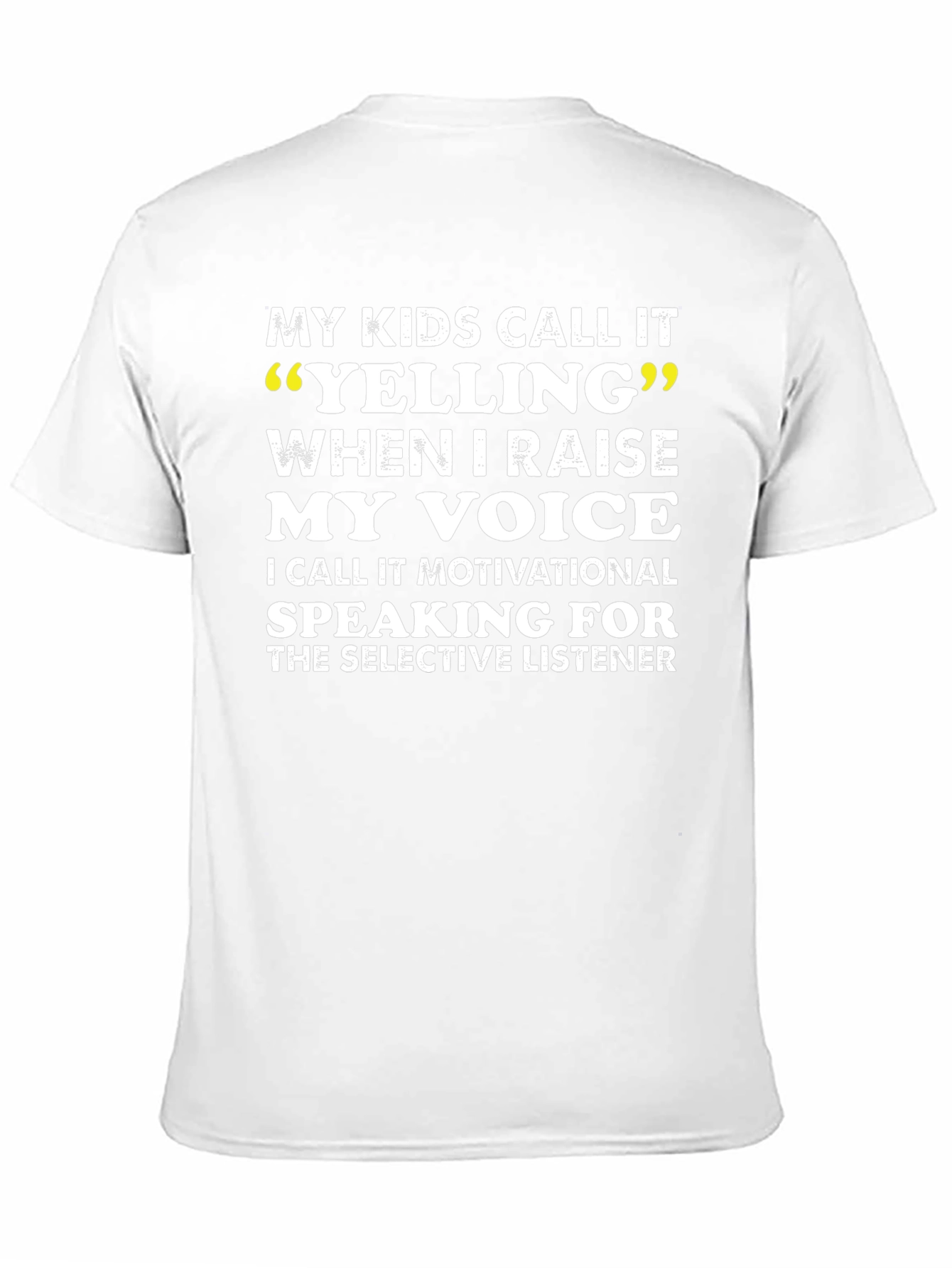Black Motivational Speaking T-Shirt: My Kids Call It Yelling view 11