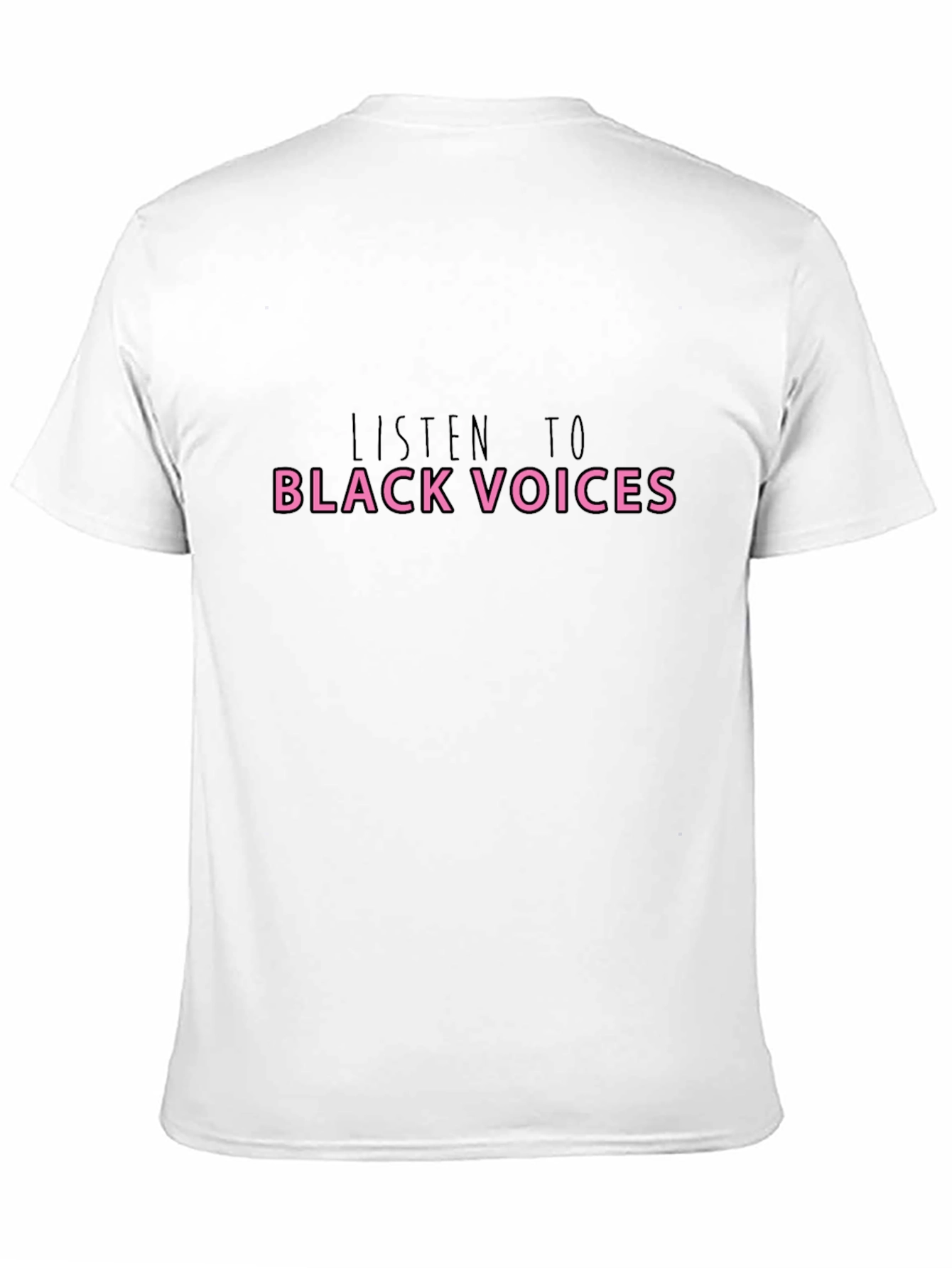 Black Listen to Black Voices Black T-Shirt view 11