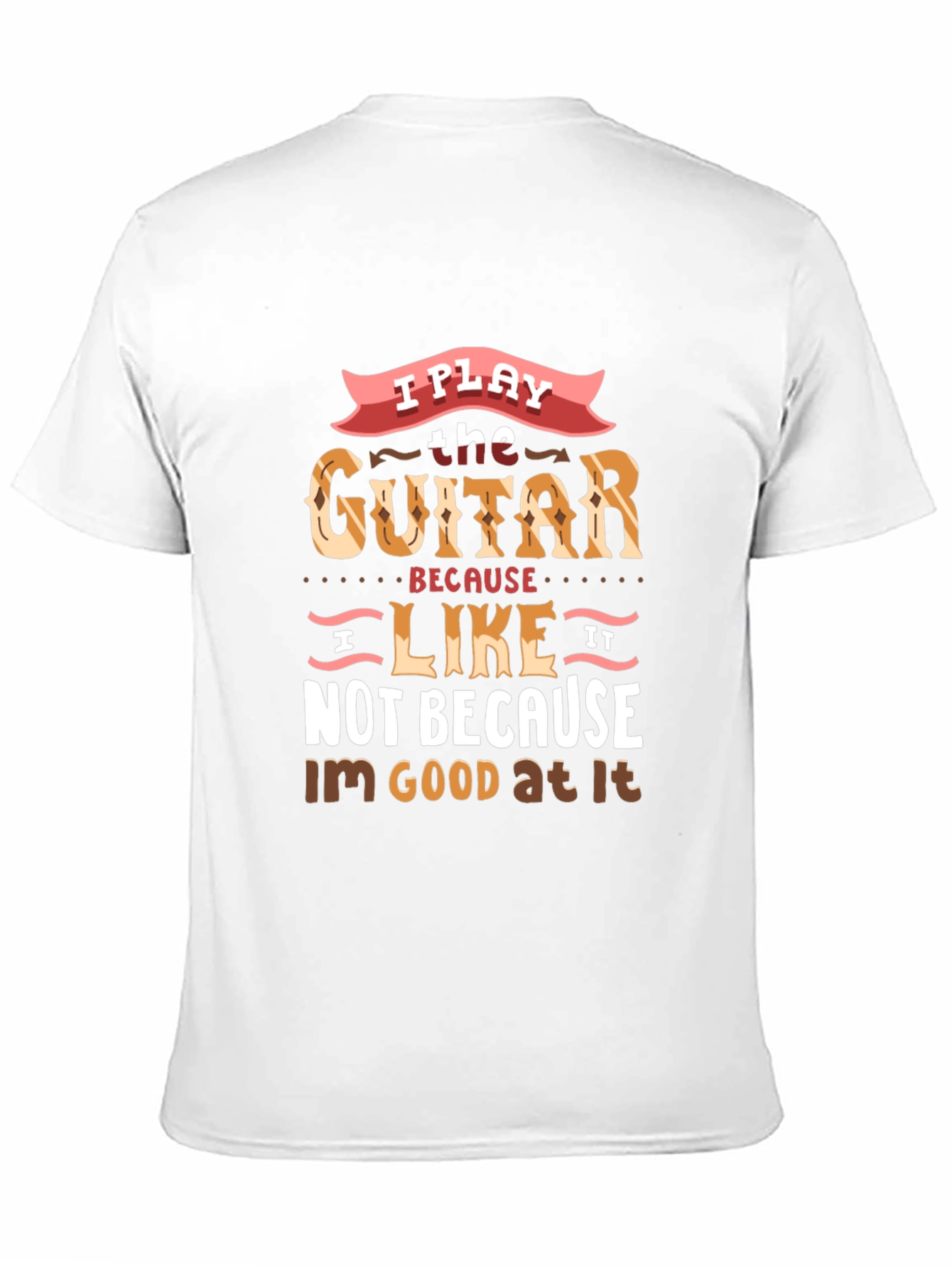 Black I Play Guitar Because I Like It T-Shirt view 11