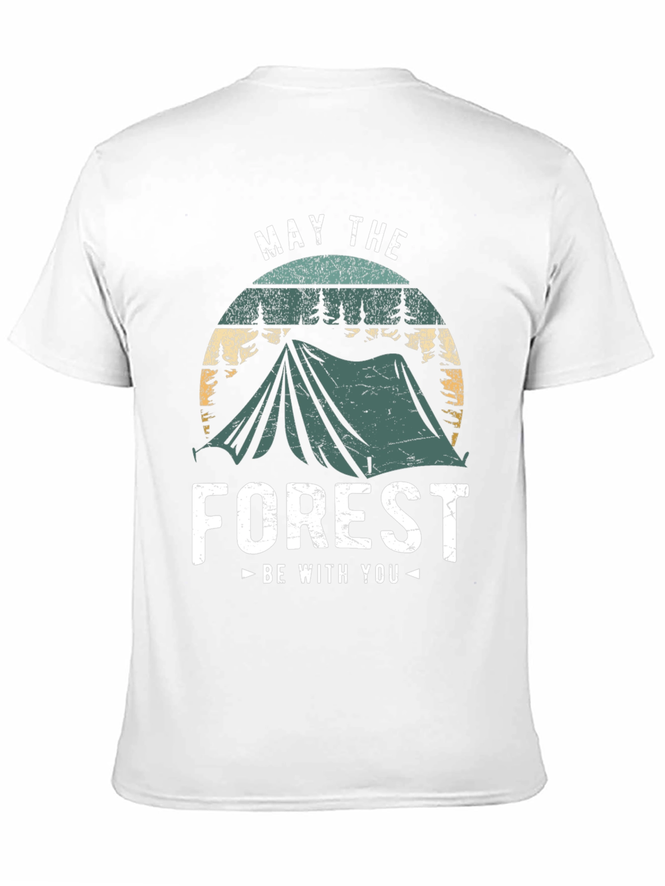 Black May The Forest Be With You Camping T-Shirt view 11