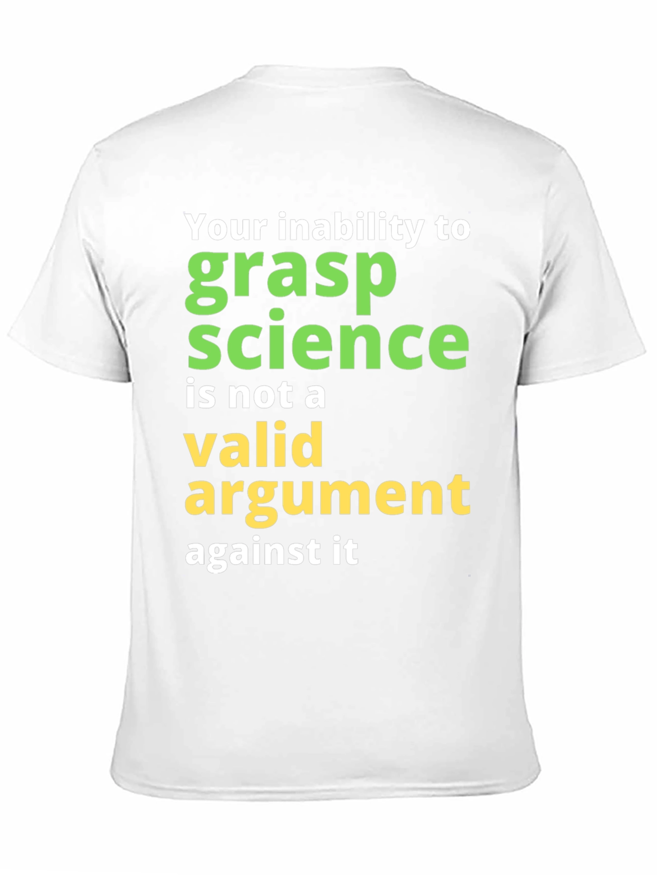 Black Science Humor T-Shirt: Grasp Science view 11