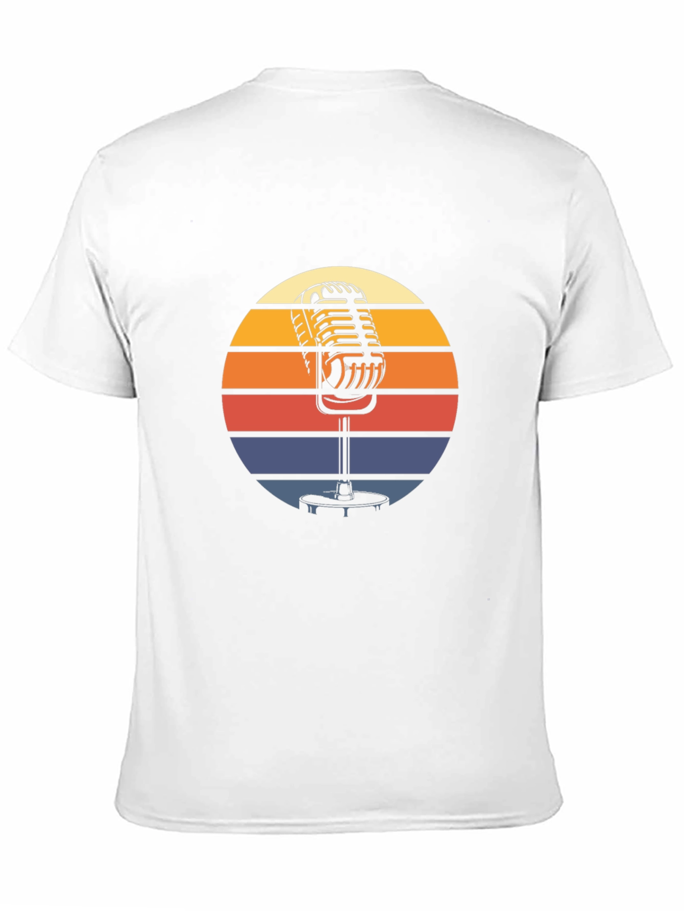 Black Retro Microphone T-Shirt - Vintage Style Graphic Tee view 11