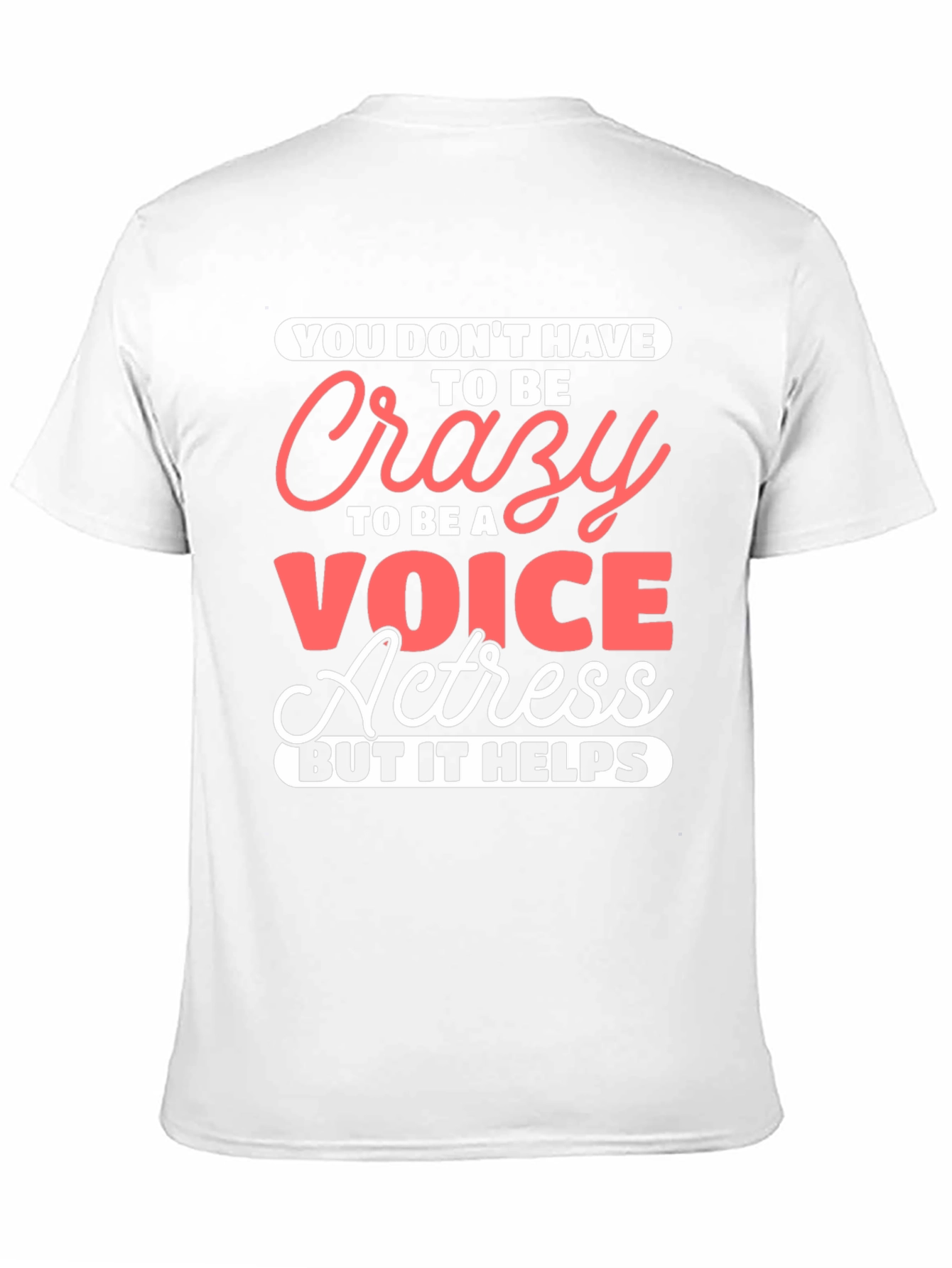 Black Crazy Voice Actress Graphic Tee view 11