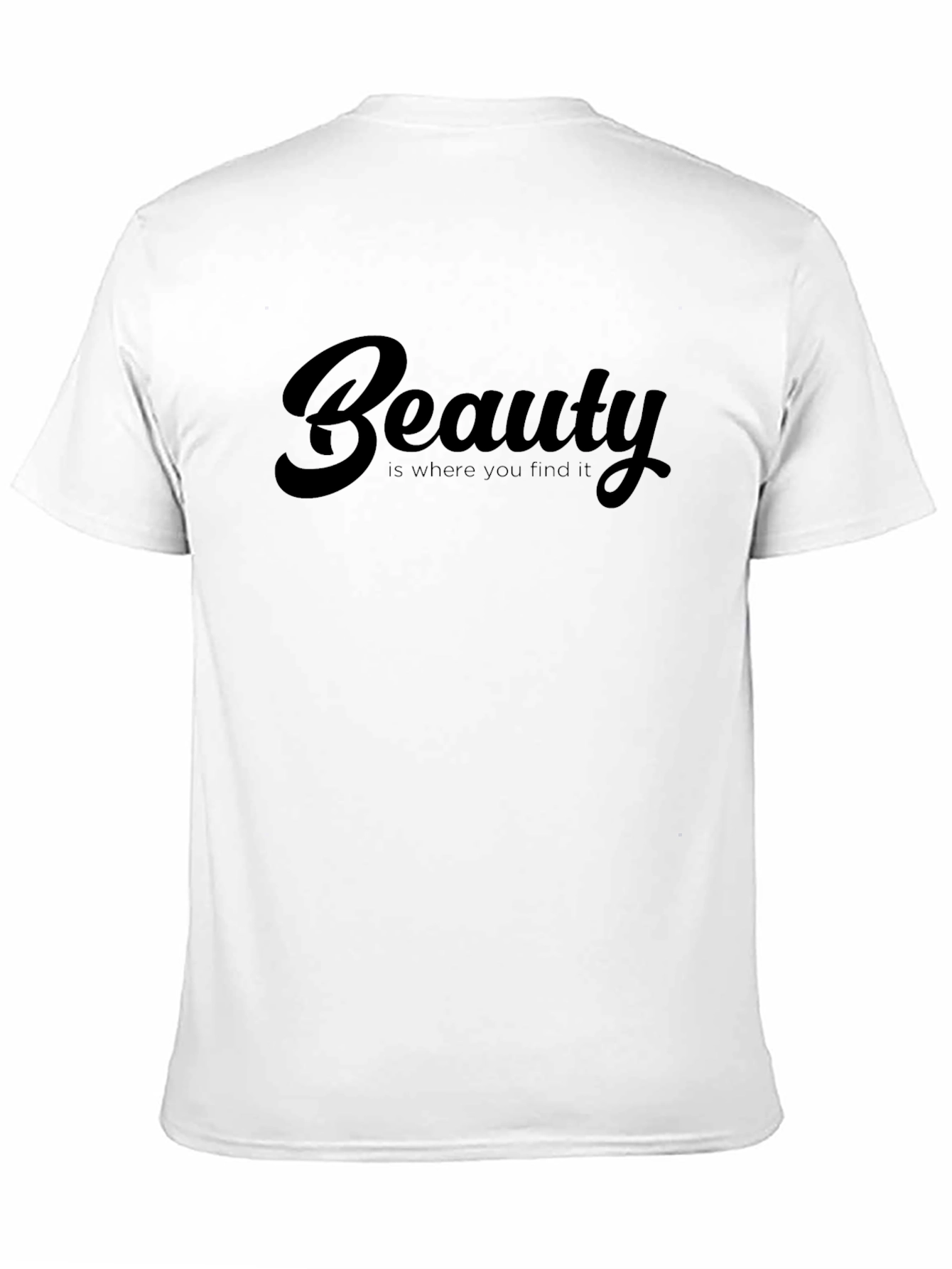 Black Beauty Quote Graphic Print Black T-Shirt view 11