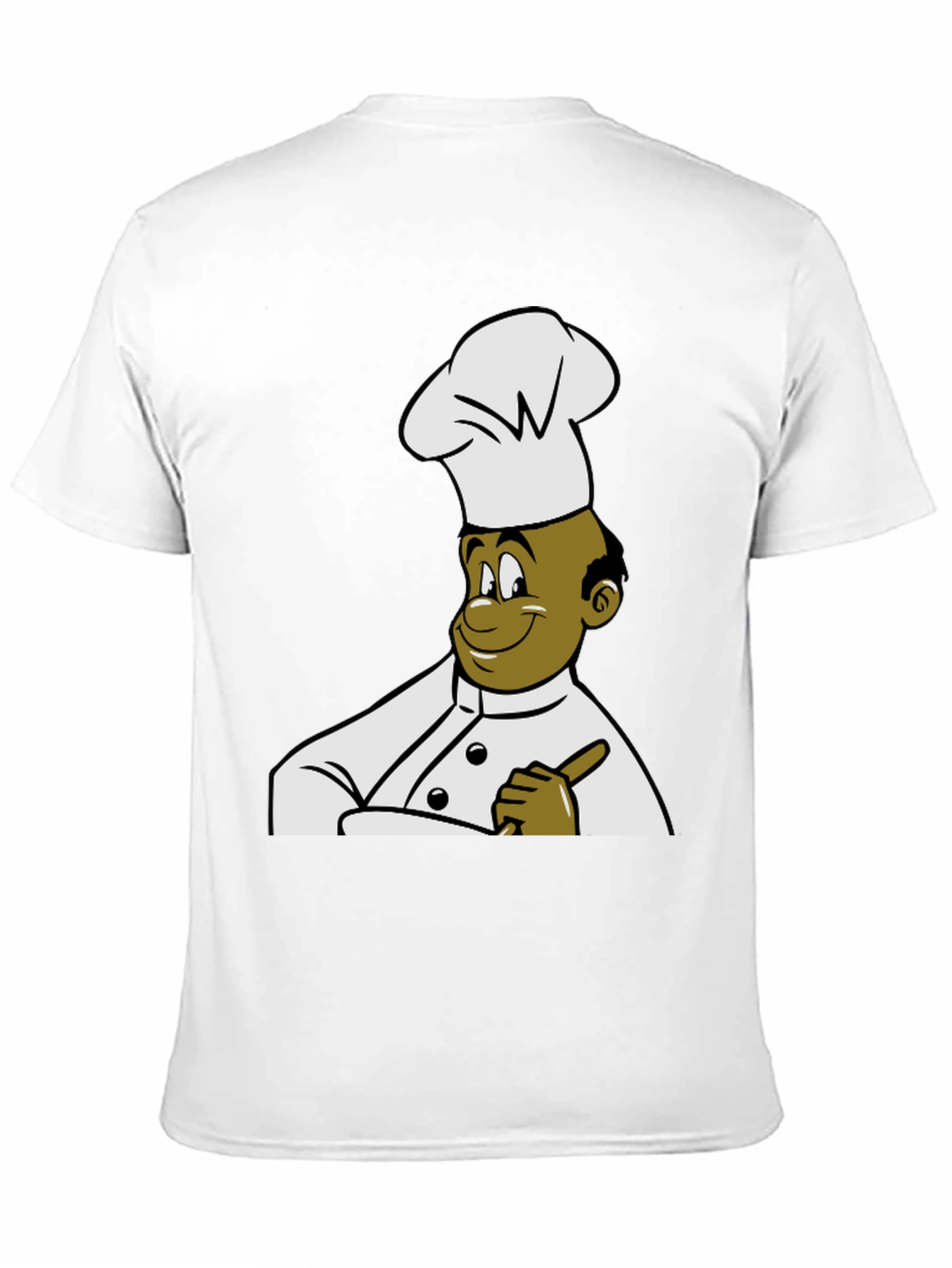 Black Chef Cartoon Graphic Tee - Black T-Shirt view 11