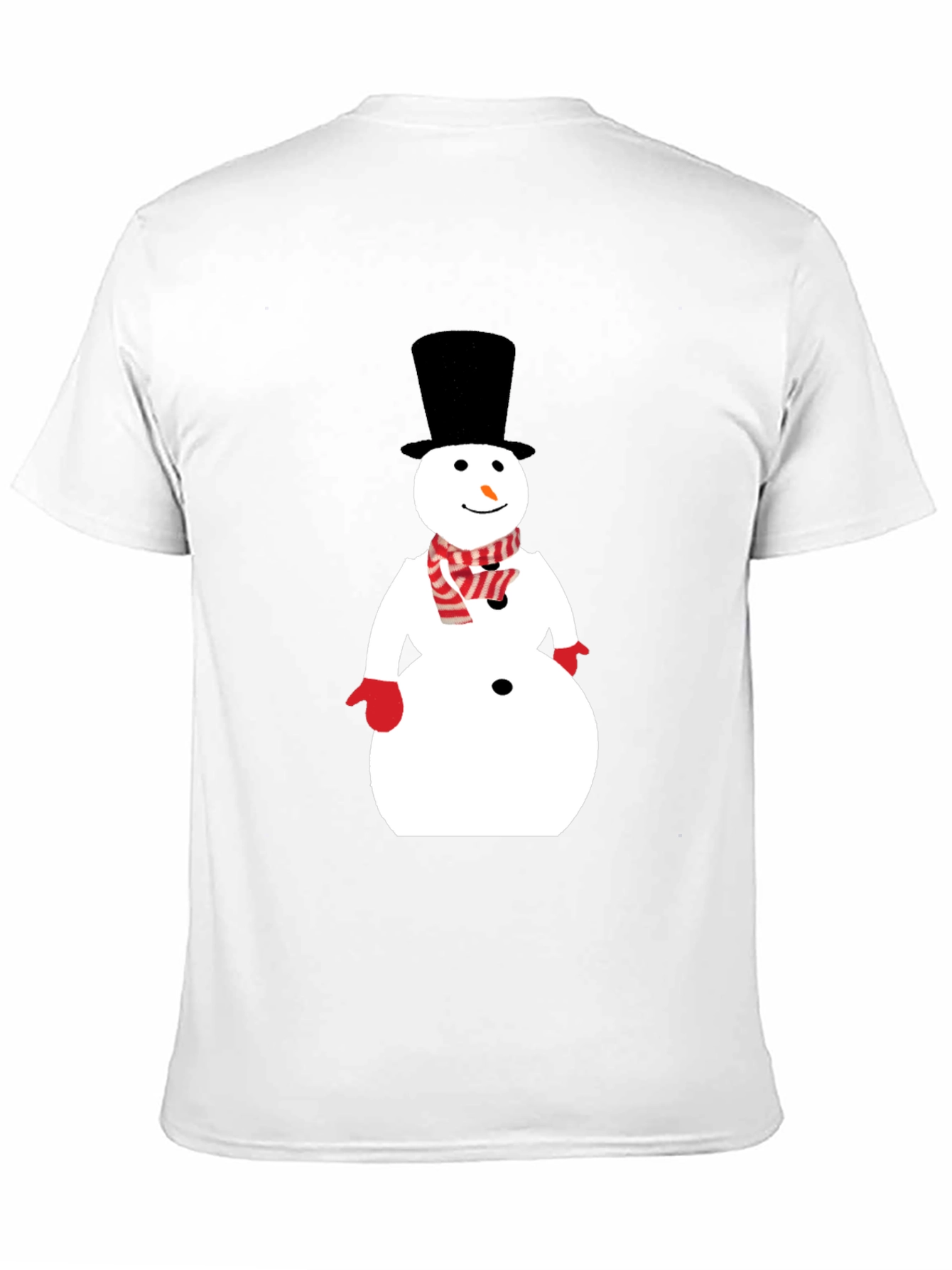 Black Snowman Graphic Tee - Winter Holiday Shirt view 11