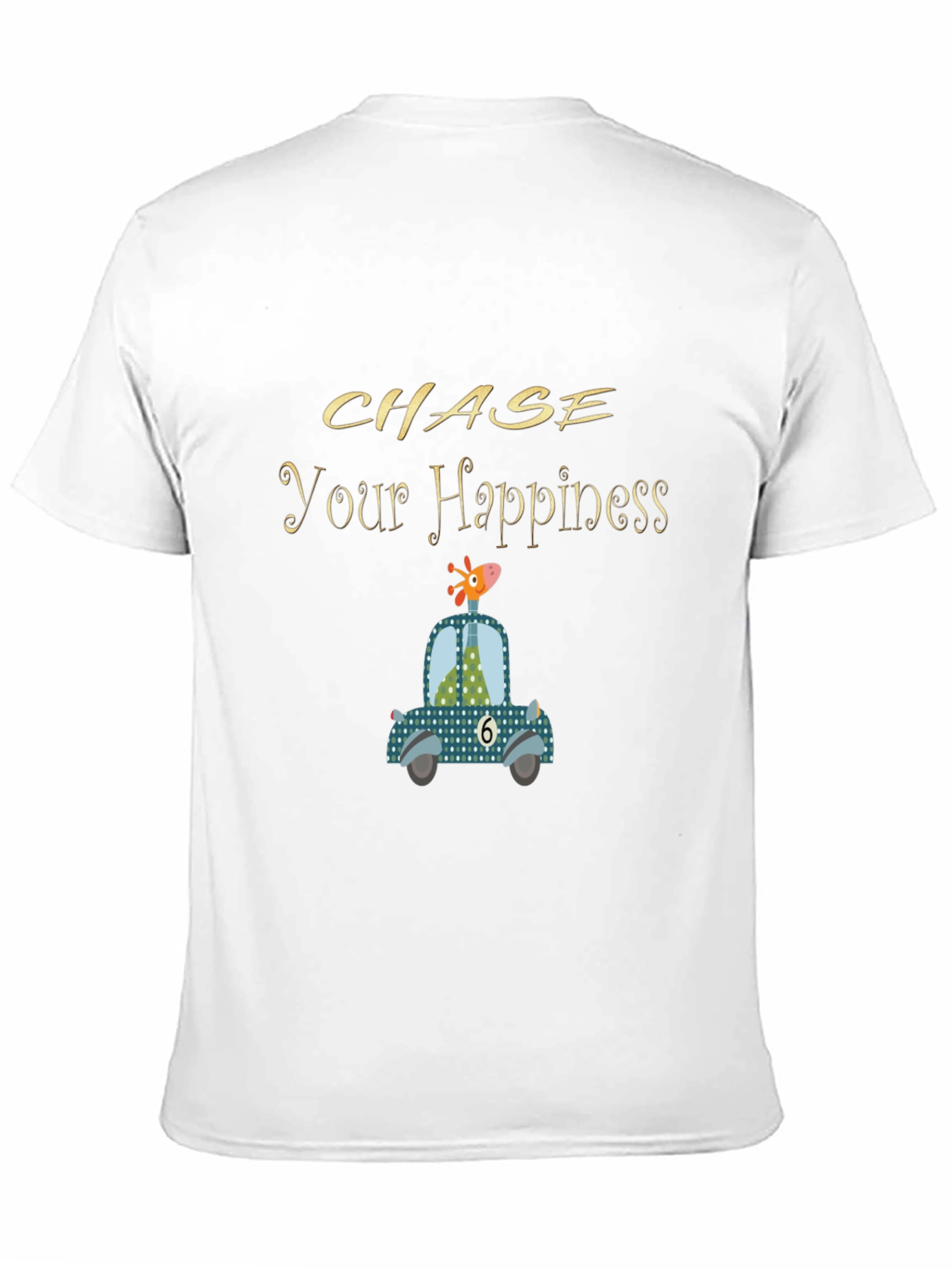Black Chase Your Happiness Graphic Tee view 11