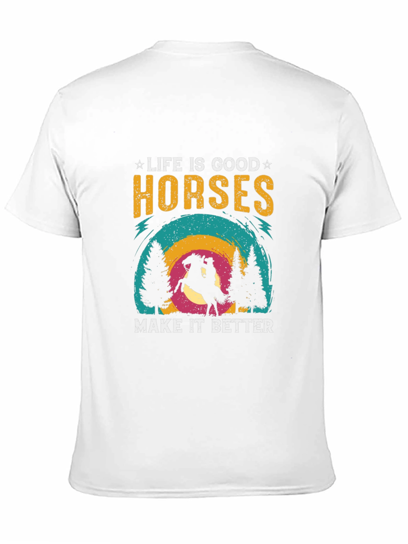 Black Life Is Good Horses T-Shirt view 11