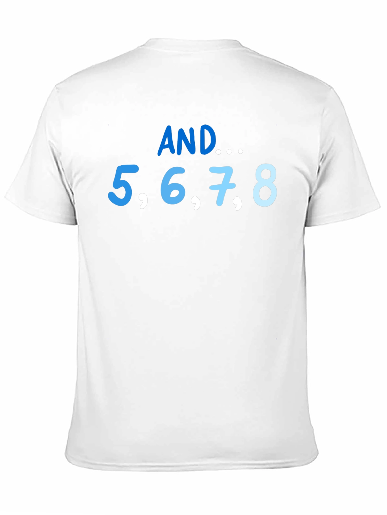 Black AND... 5,6,7,8 Dance T-Shirt view 11