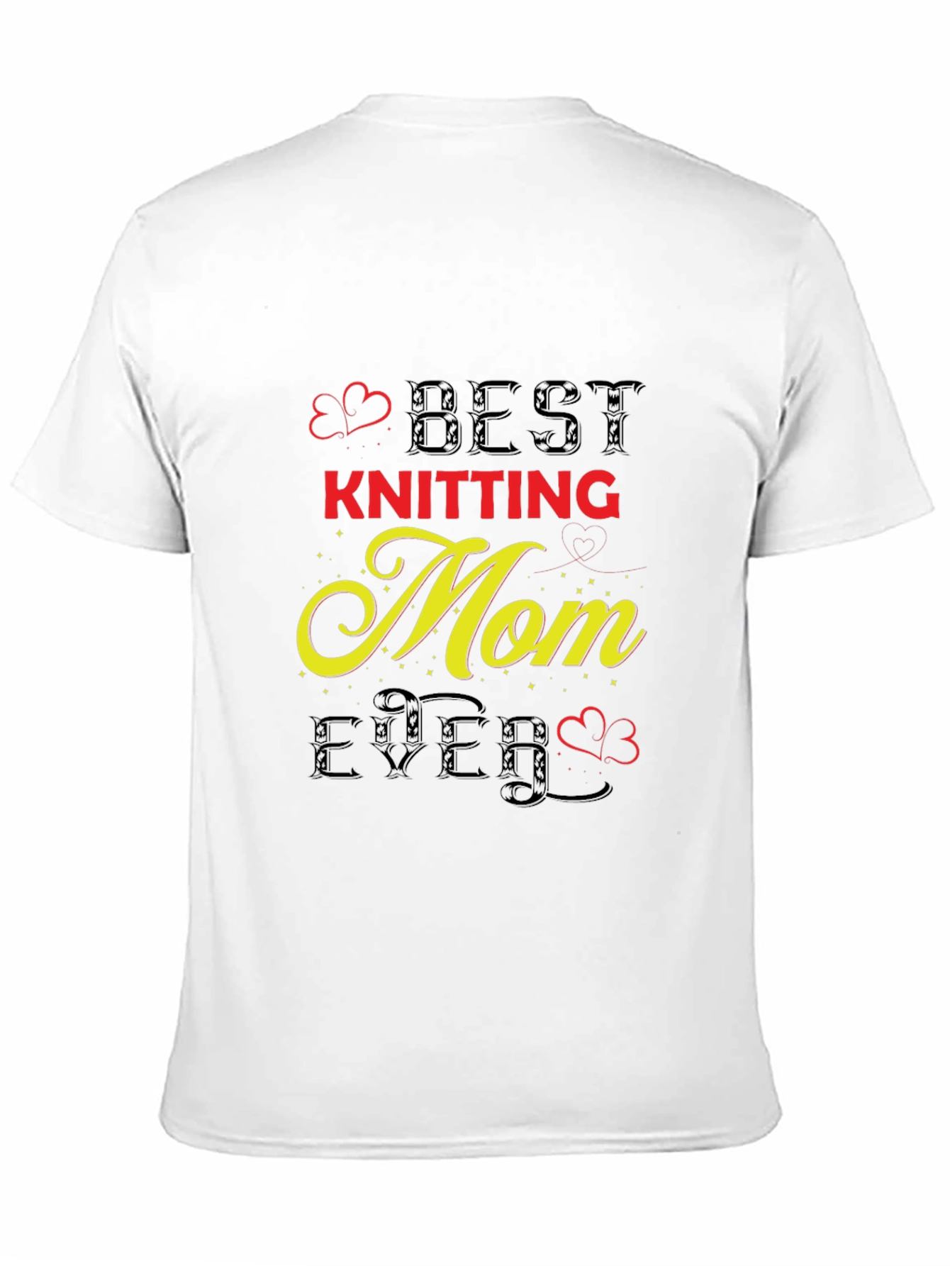 Black Best Knitting Mom Ever T-Shirt view 11