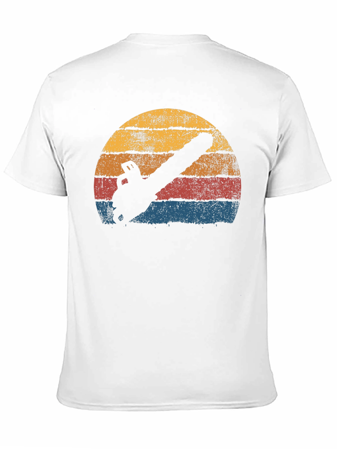 Black Retro Chainsaw T-Shirt - Black Graphic Tee view 11