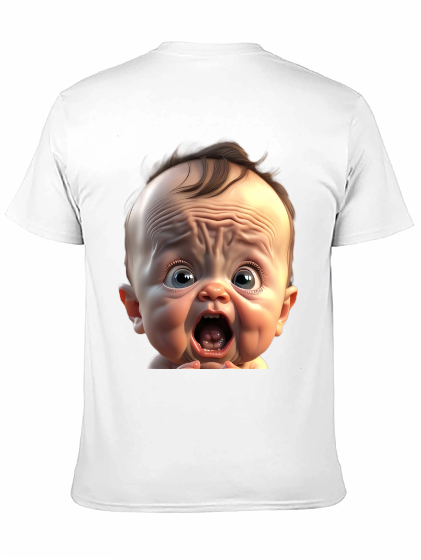 Black Funny Baby Face Black T-Shirt view 11