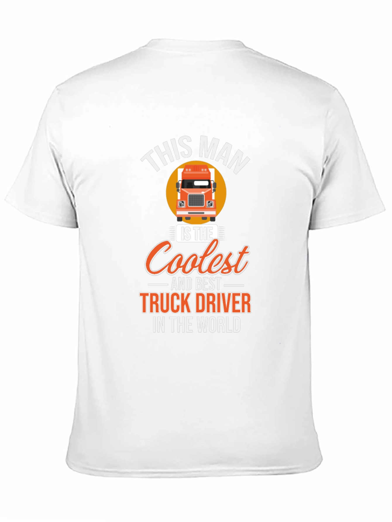 Black Coolest Truck Driver T-Shirt - Black Cotton Tee view 11