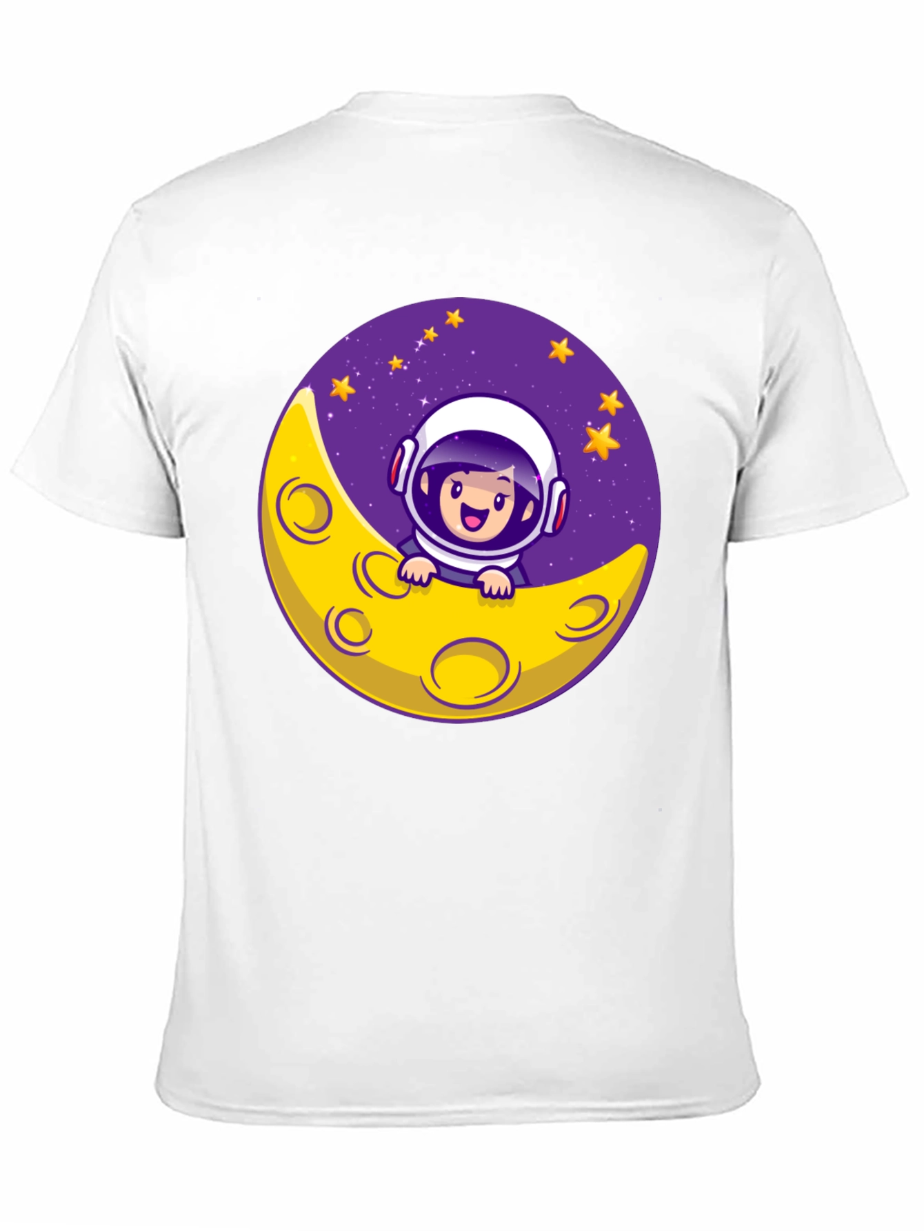 Black Astronaut Moon T-Shirt view 11