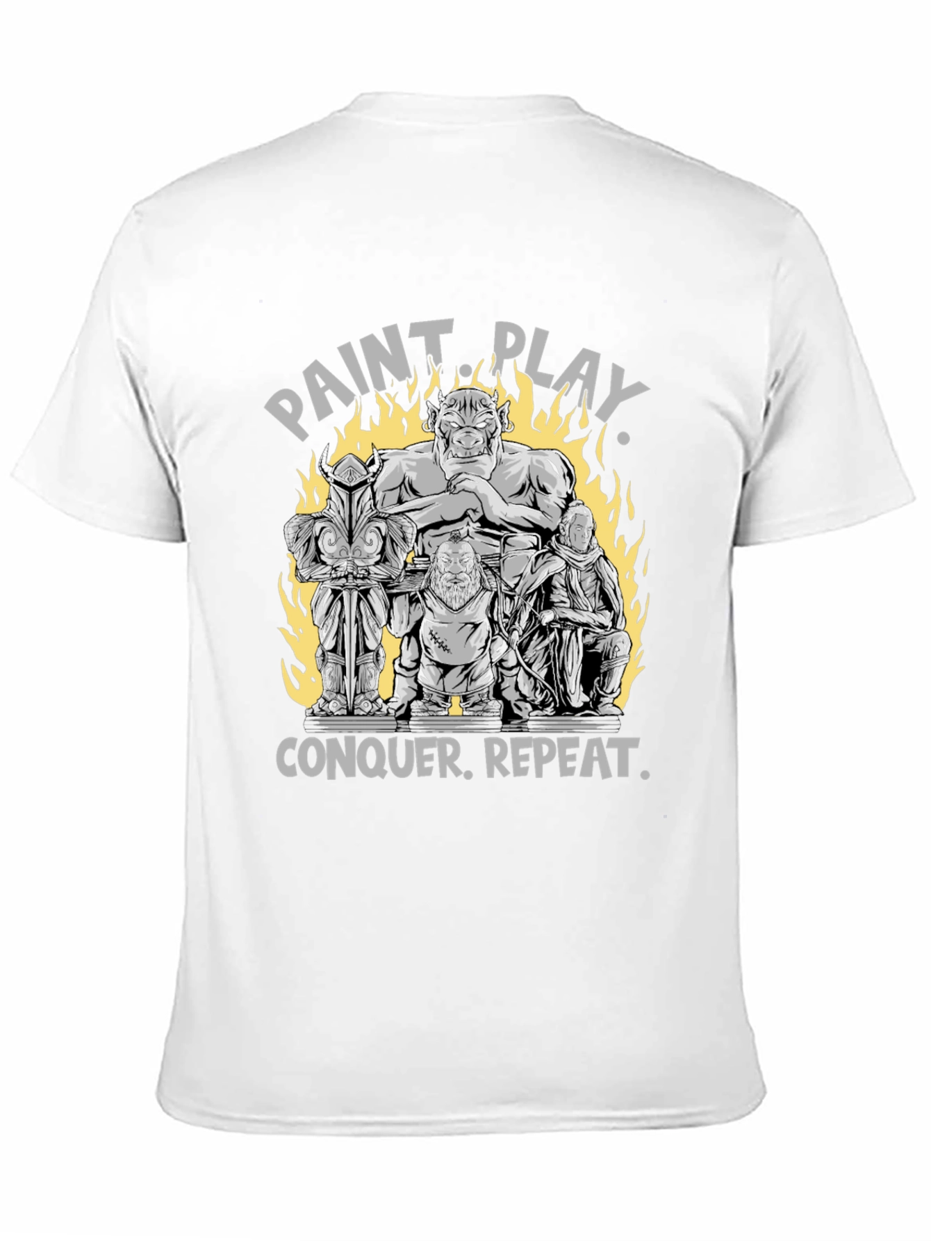Black Paint Play Conquer Repeat T-Shirt view 11