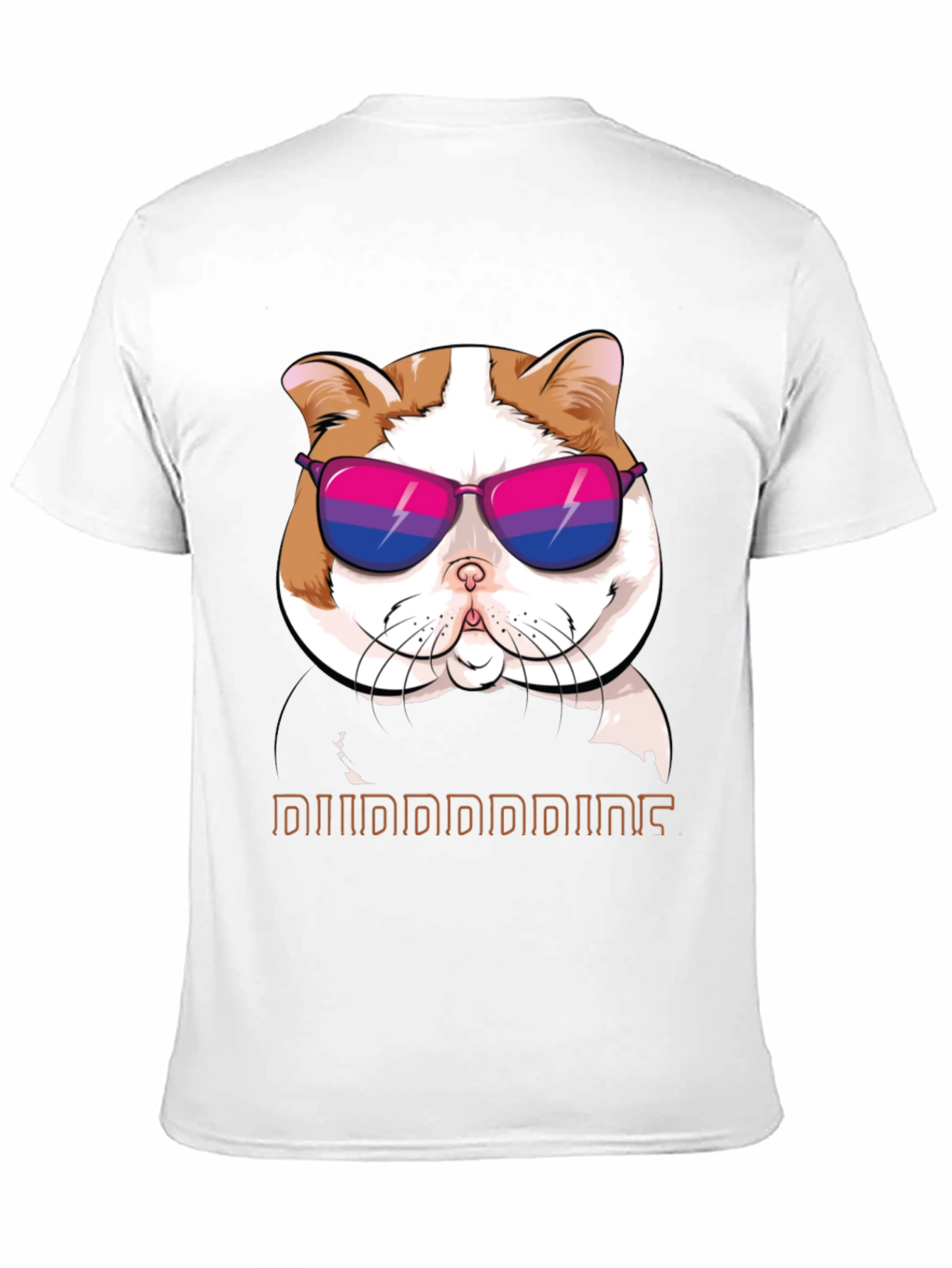 Cool Cat T-Shirt: Bi Pride Sunglasses - 11