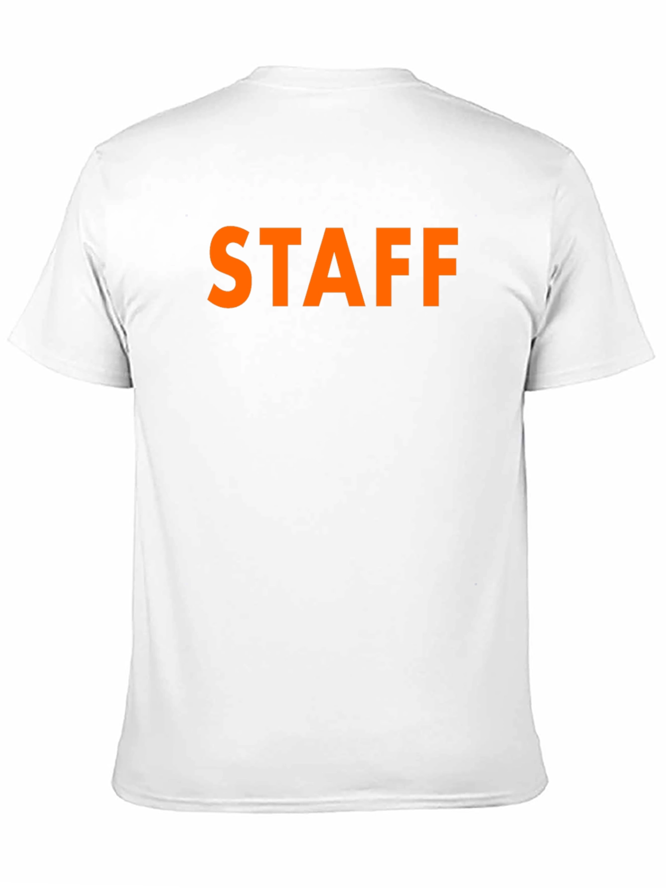 Black Black STAFF T-Shirt Crew Neck Casual Wear view 11