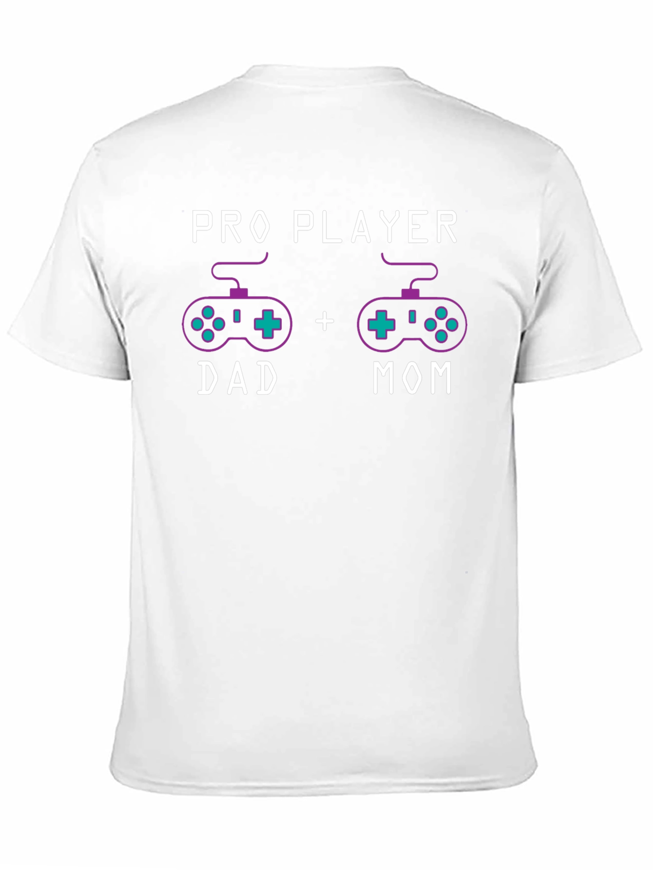 Black Pro Player Dad + Mom T-Shirt Gaming Parents view 11