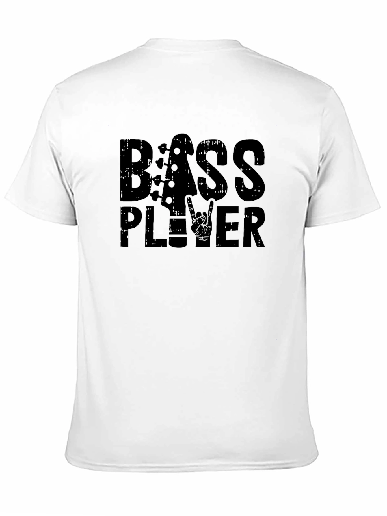 Black Bass Player Black T-Shirt - Music Lover Tee view 11