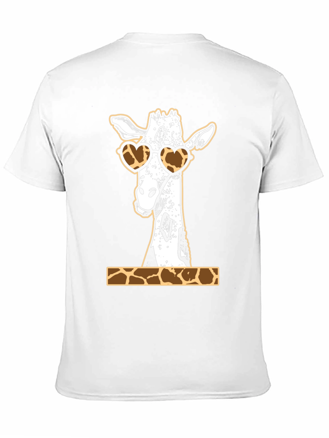 Black Giraffe Heart Sunglasses Graphic Tee view 11