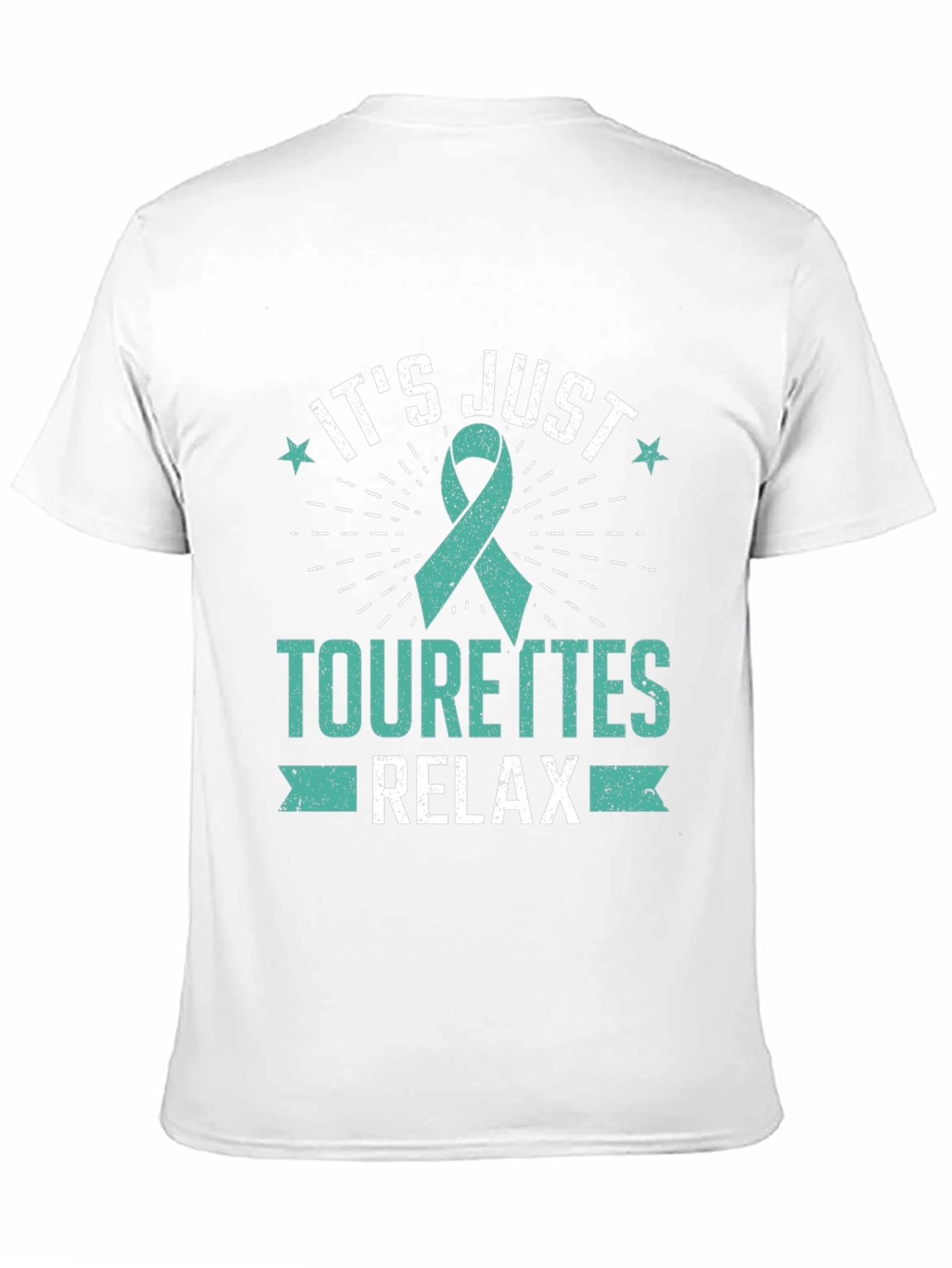 Black Tourette's Awareness T-Shirt - Relax view 11