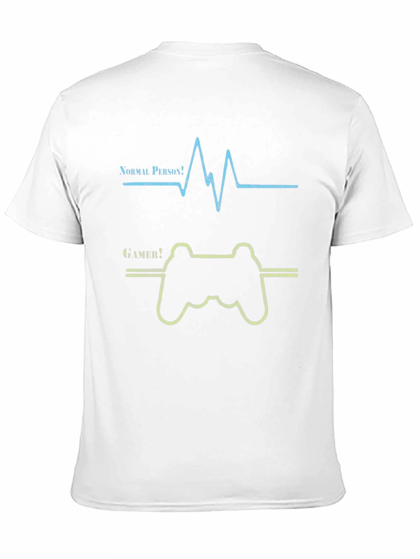Black Gamer Heartbeat Graphic Tee - Novelty T-Shirt view 11