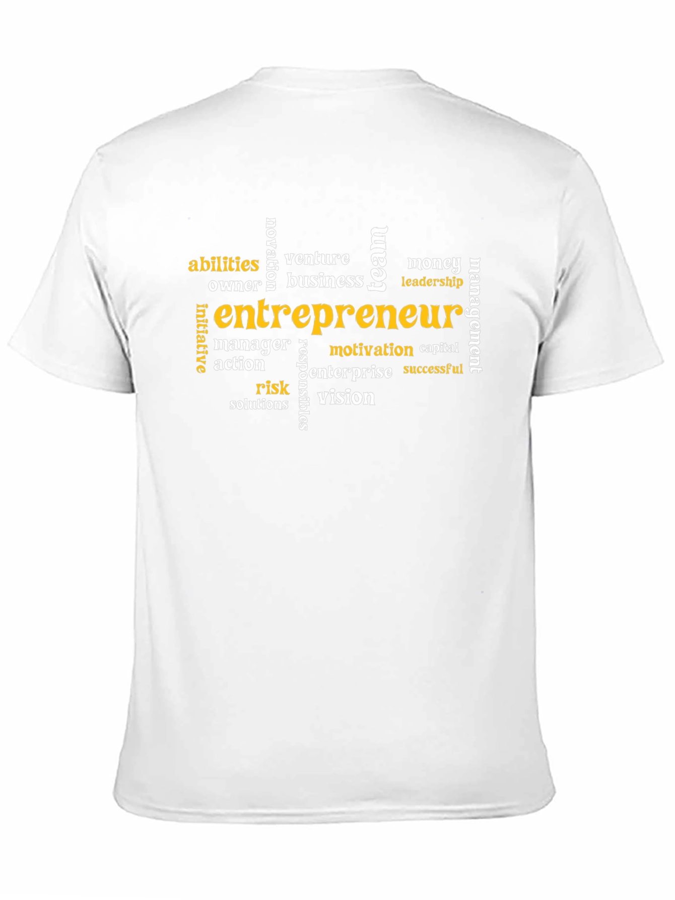 Black Entrepreneur Word Cloud T-Shirt view 11