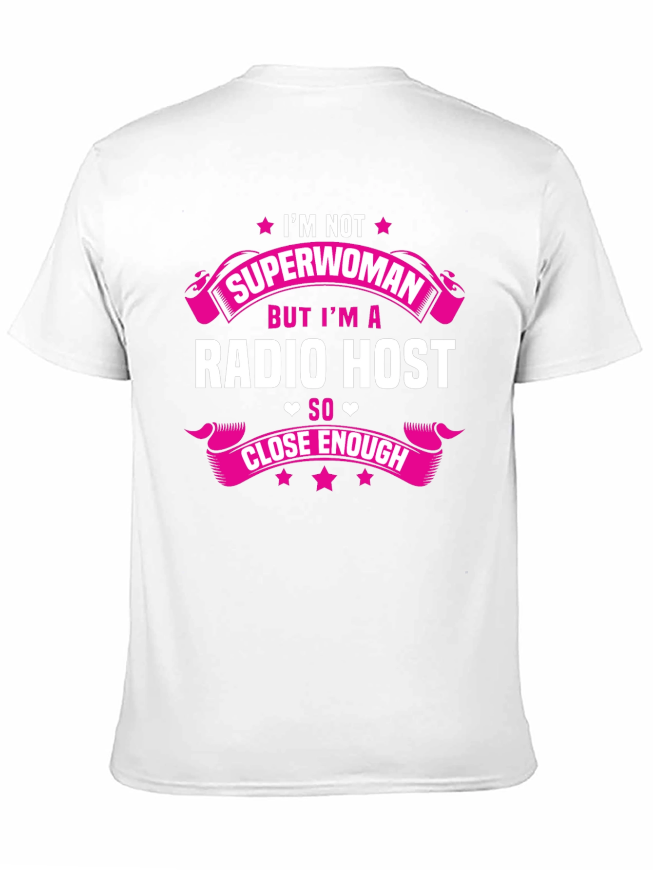 Black Radio Host T-Shirt - Superwoman Close Enough Tee view 11