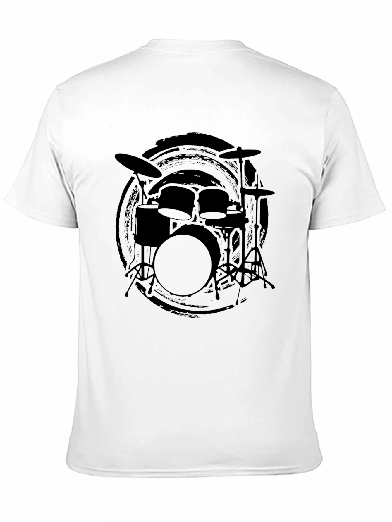 Black Black Drum Kit Graphic Tee view 11