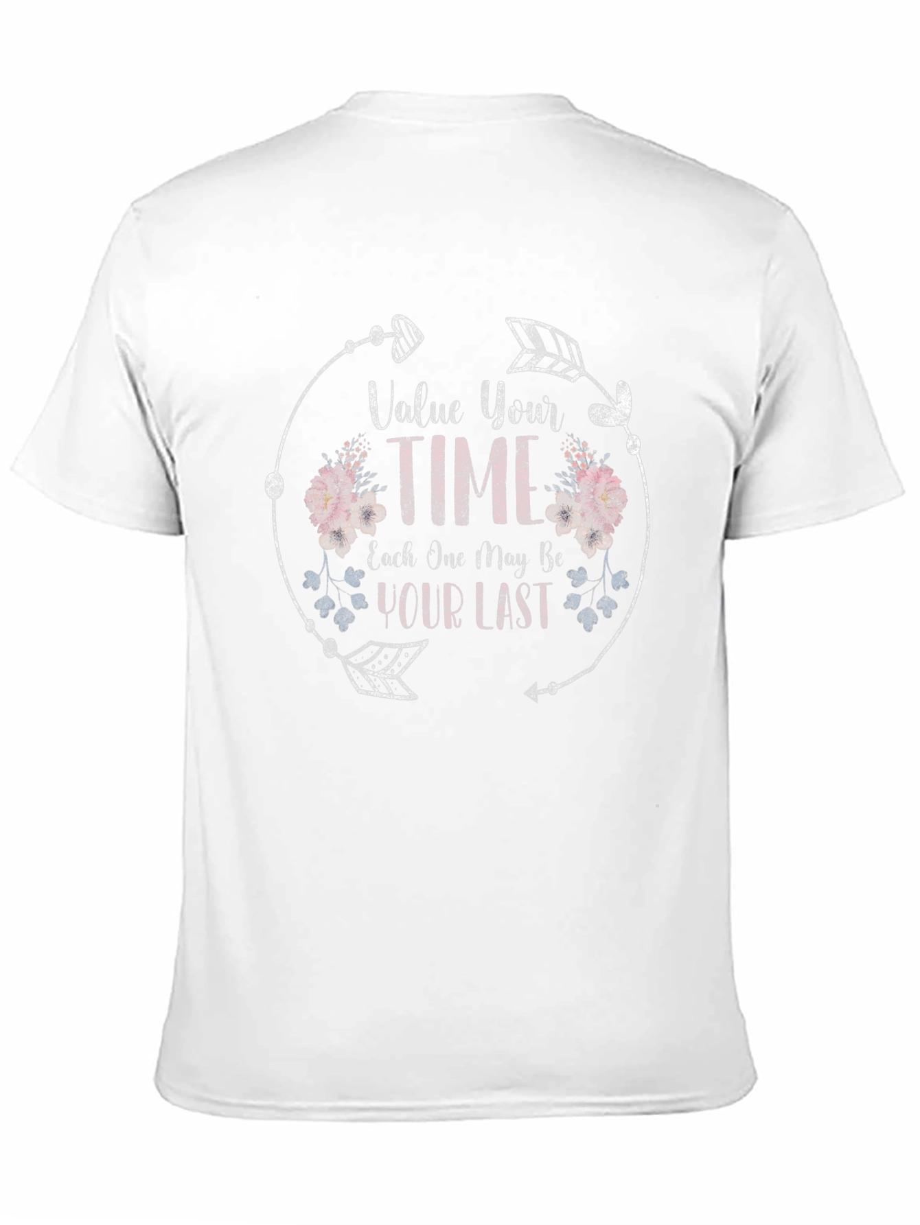 Black Value Your Time Graphic T-Shirt view 11