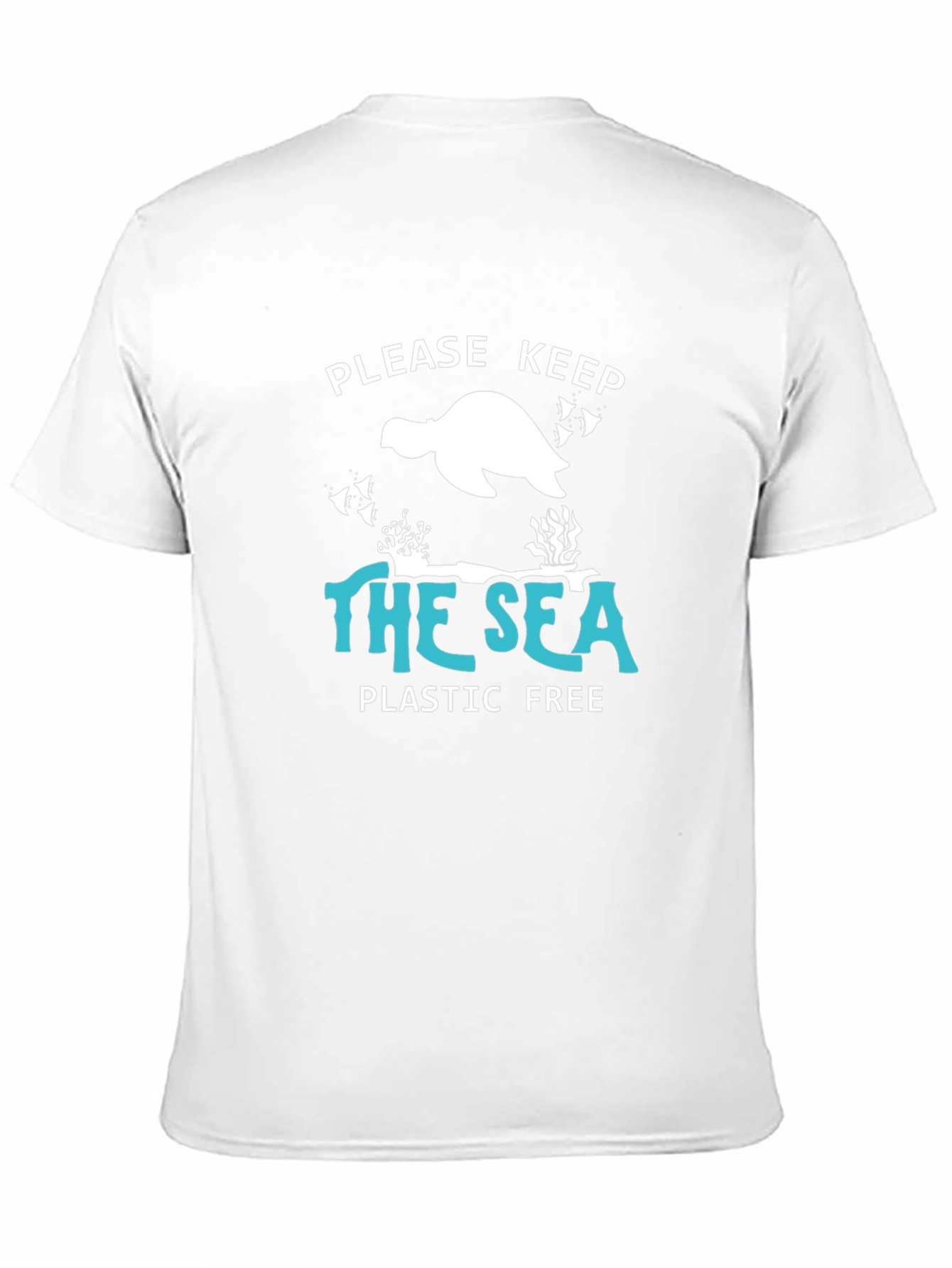Black Keep the Sea Plastic Free Graphic Tee view 11