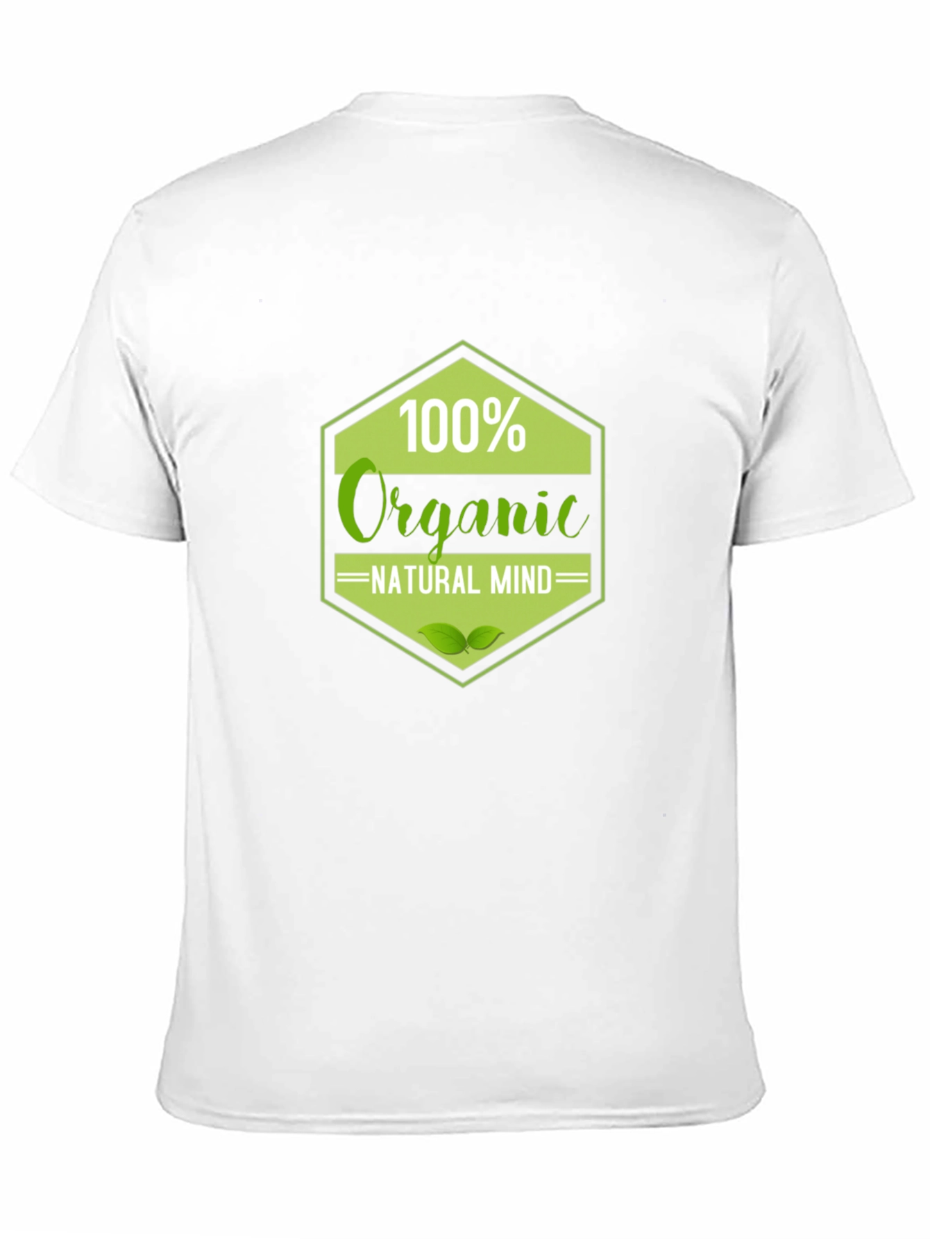 100% Organic Natural Mind Black T-Shirt - 11